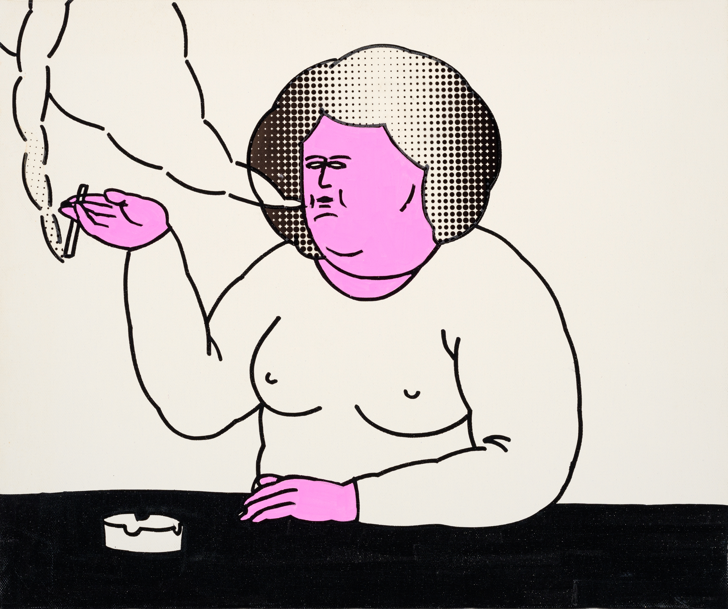 제목 미상, 2004년 경, 캔버스에 아크릴, 38 x 45.5cmNo Title, ca. 2004, acrylic on canvas, 38 x 45.5cm