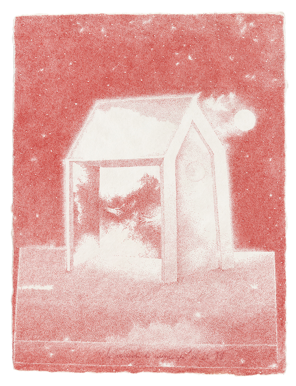 Jean-Luc Jehan La maison des mésanges (15), 2022 31,5 x 24 cm ©Tony Querrec Courtesy de l'artiste et de Ingert