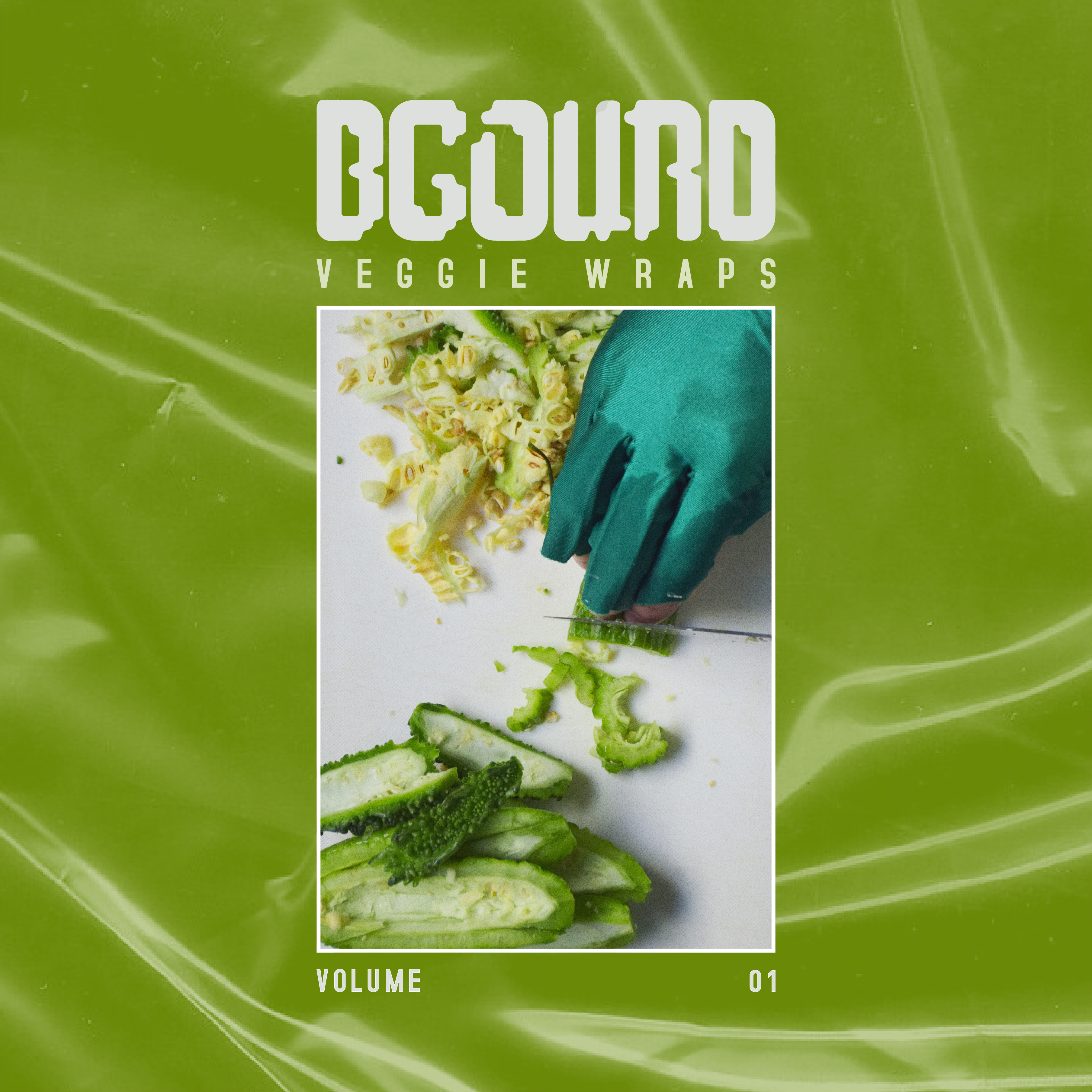 Debut Album Artwork — A Bittergourd inspired logo with great tunes packed and wrapped, ready to be delivered