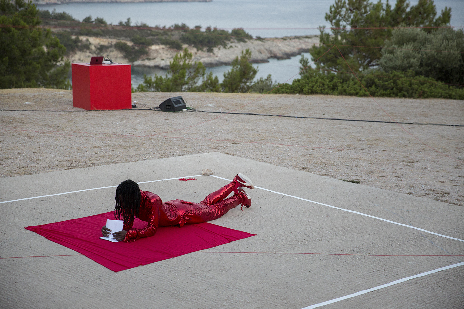 Rowdy SS, Balance, Sidirounta, Chios Island, Greece, 2022. Images by Thanassis Gatos, courtesy of the artist and DEO