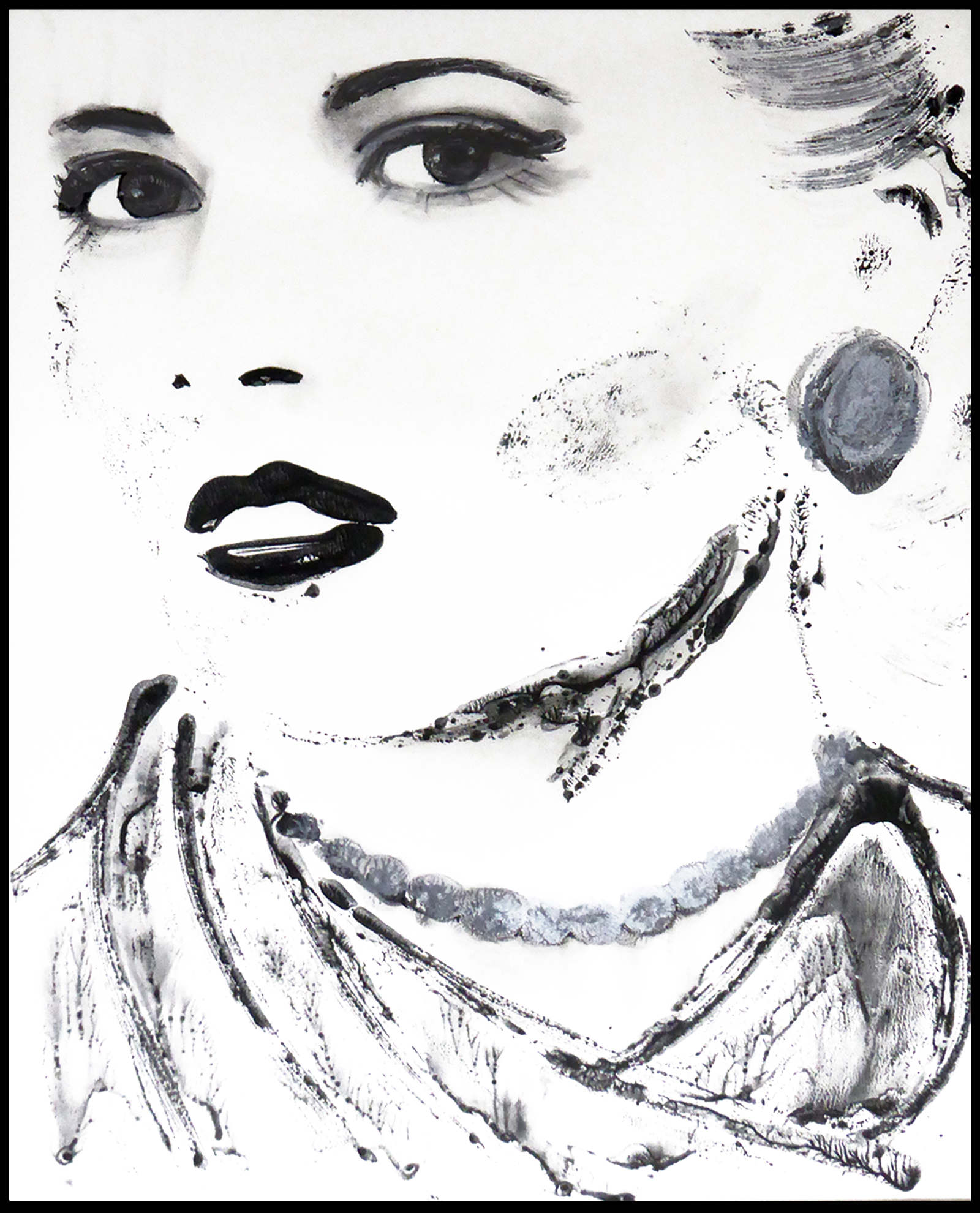 "ICE BLONDE"71 x 57.5 cmAcrylic, pastelSOLD