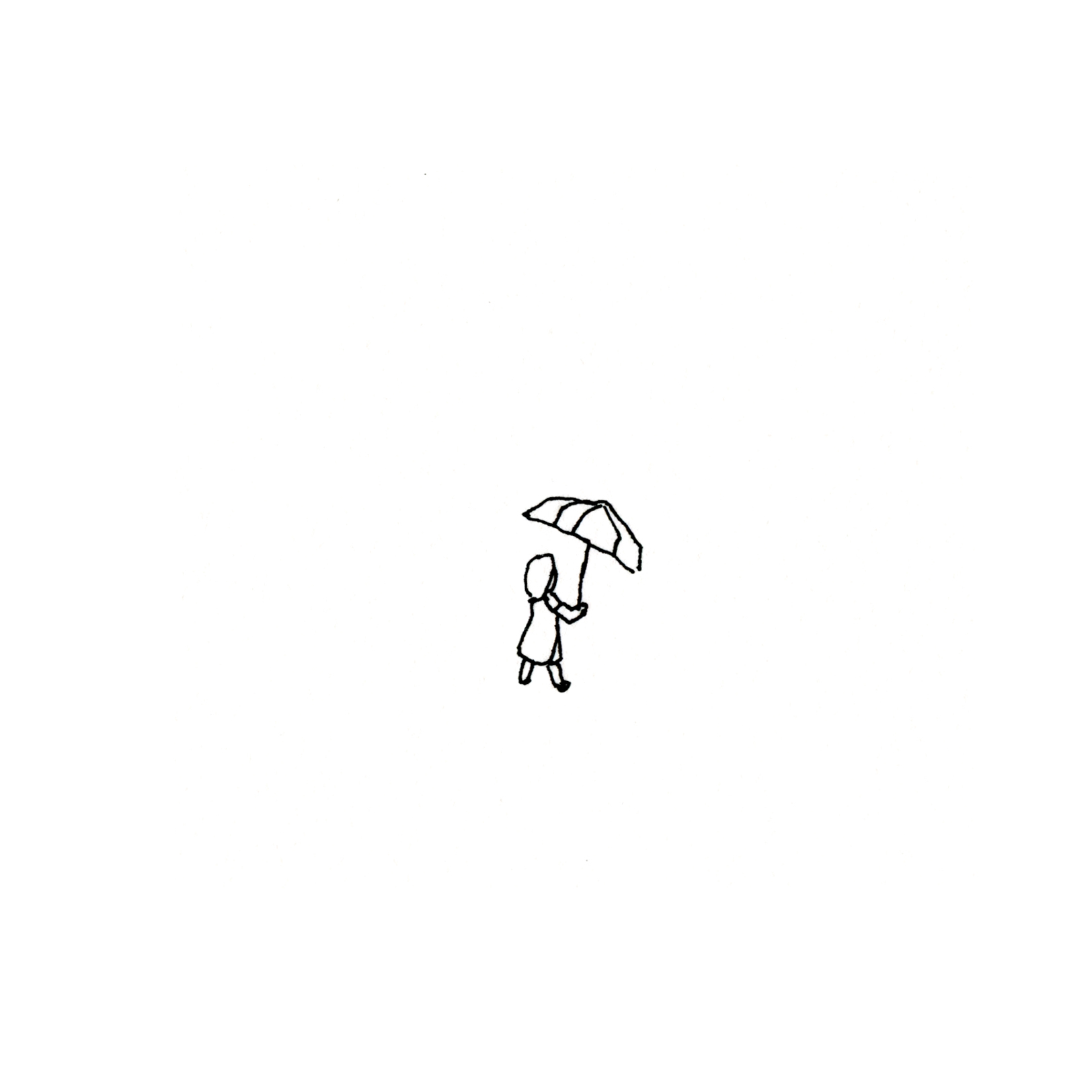 Brolly girl / 2009 / 137 x 137 mm