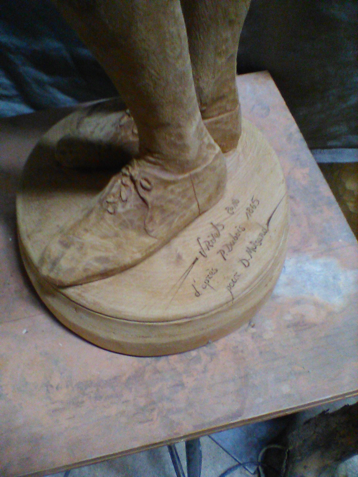 merisier - d'apr&egrave;s P. Dubois | h. 75 cm