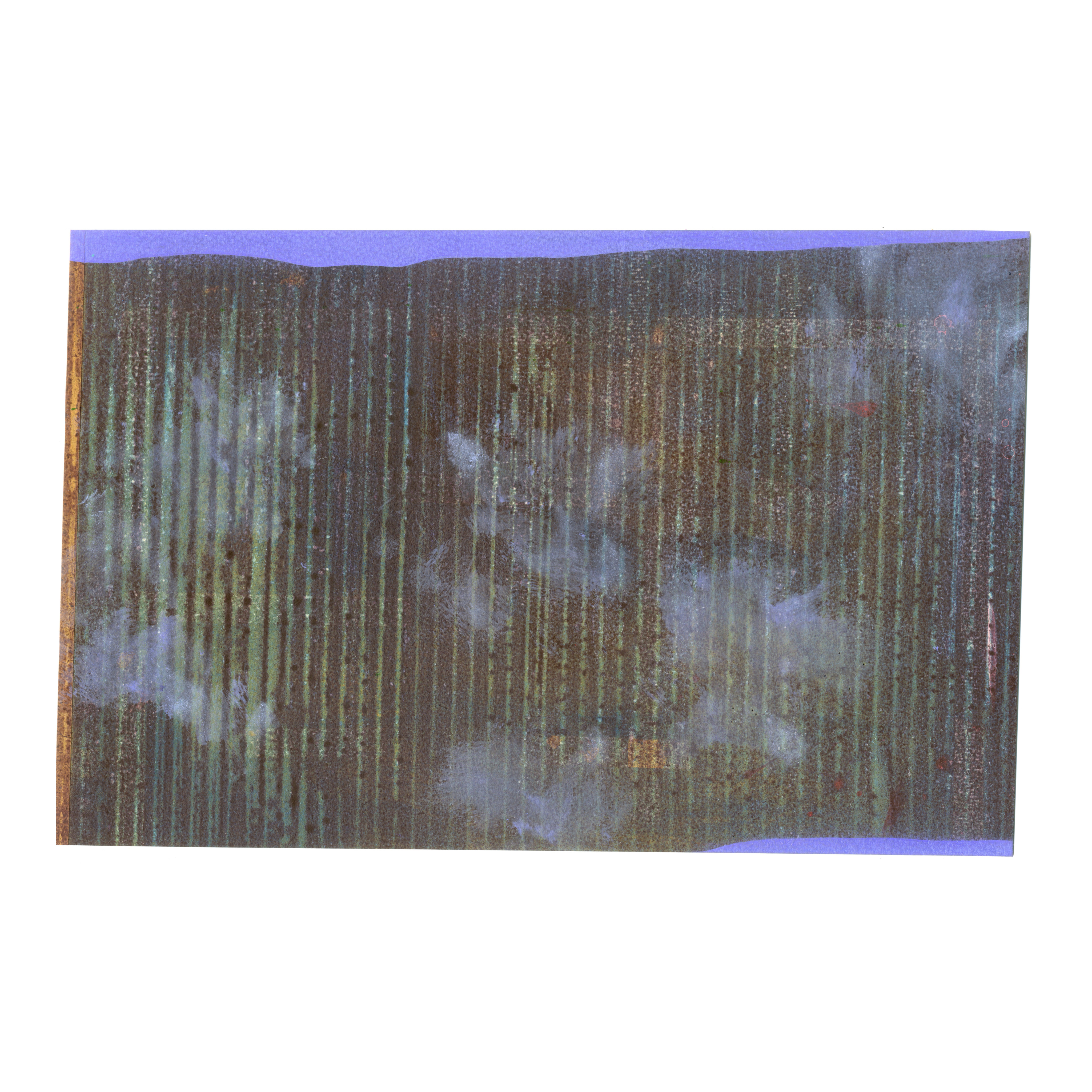 Corrugated (cardboard), 2026, oil on paper, 25.5 x 39cm