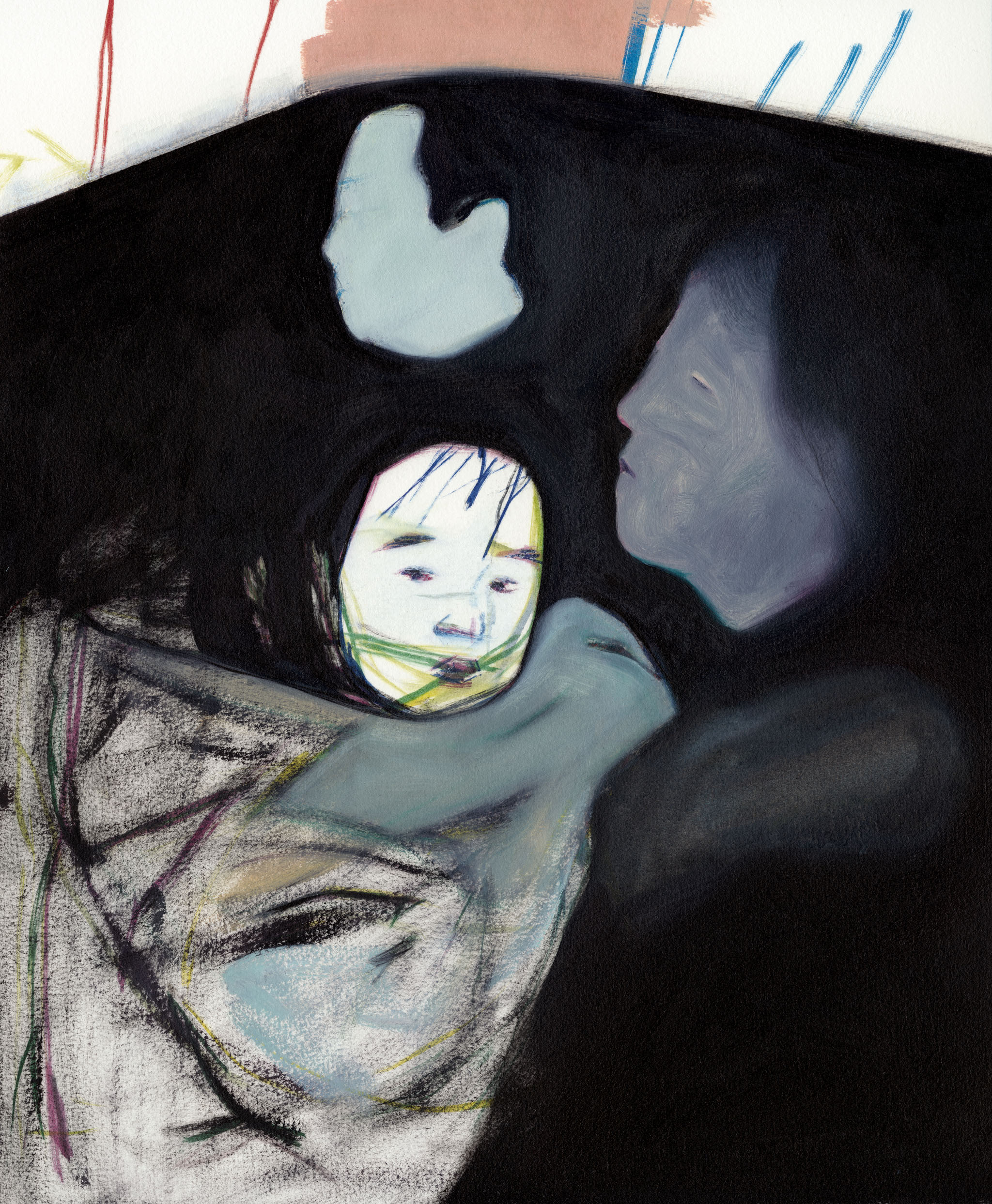 Arc 17x14 oil on paper 2017