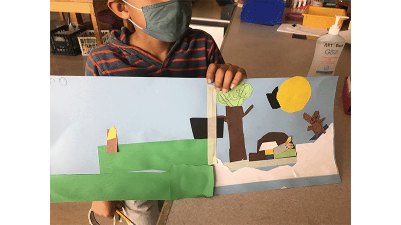 1st Grade Let’s Play Self Portrait Collage
