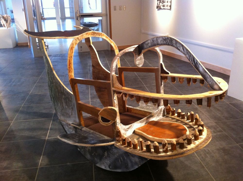 Interactive Sculpture, found woodAdvanced Sculpture, Bloomsburg University, Spring 2011