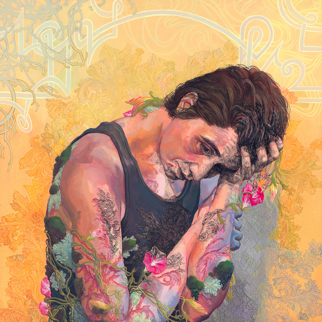 Cover art for Abandoncy's 2022 album, Pastel//Anguish