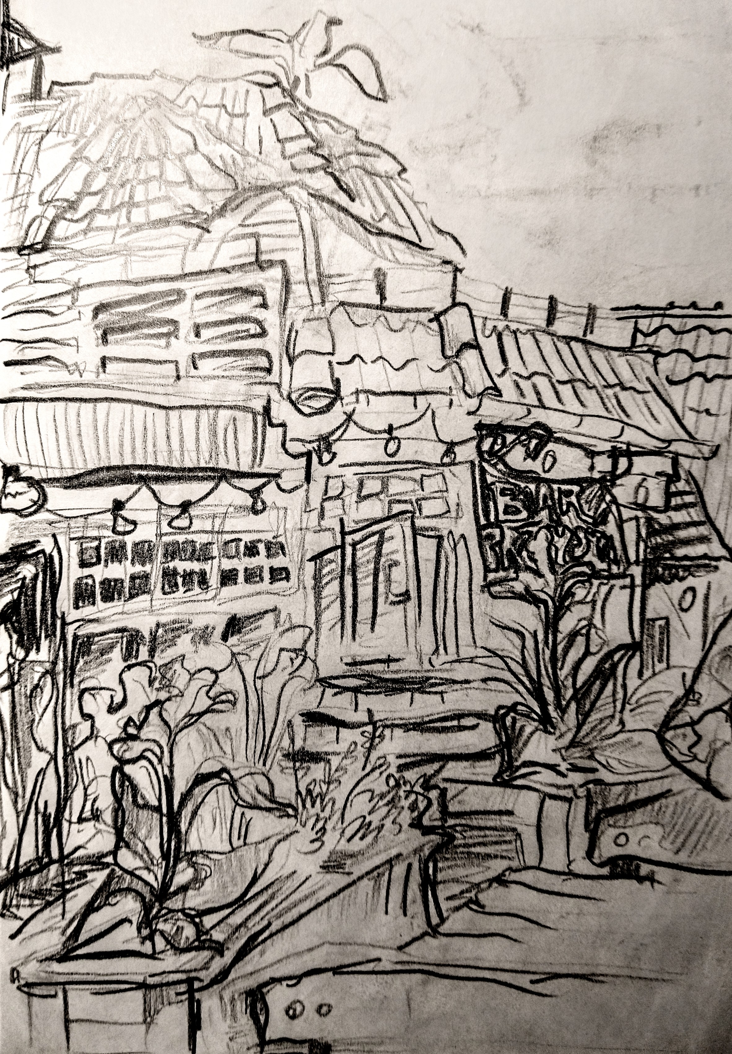 Bar Przystań with conjunctivitis