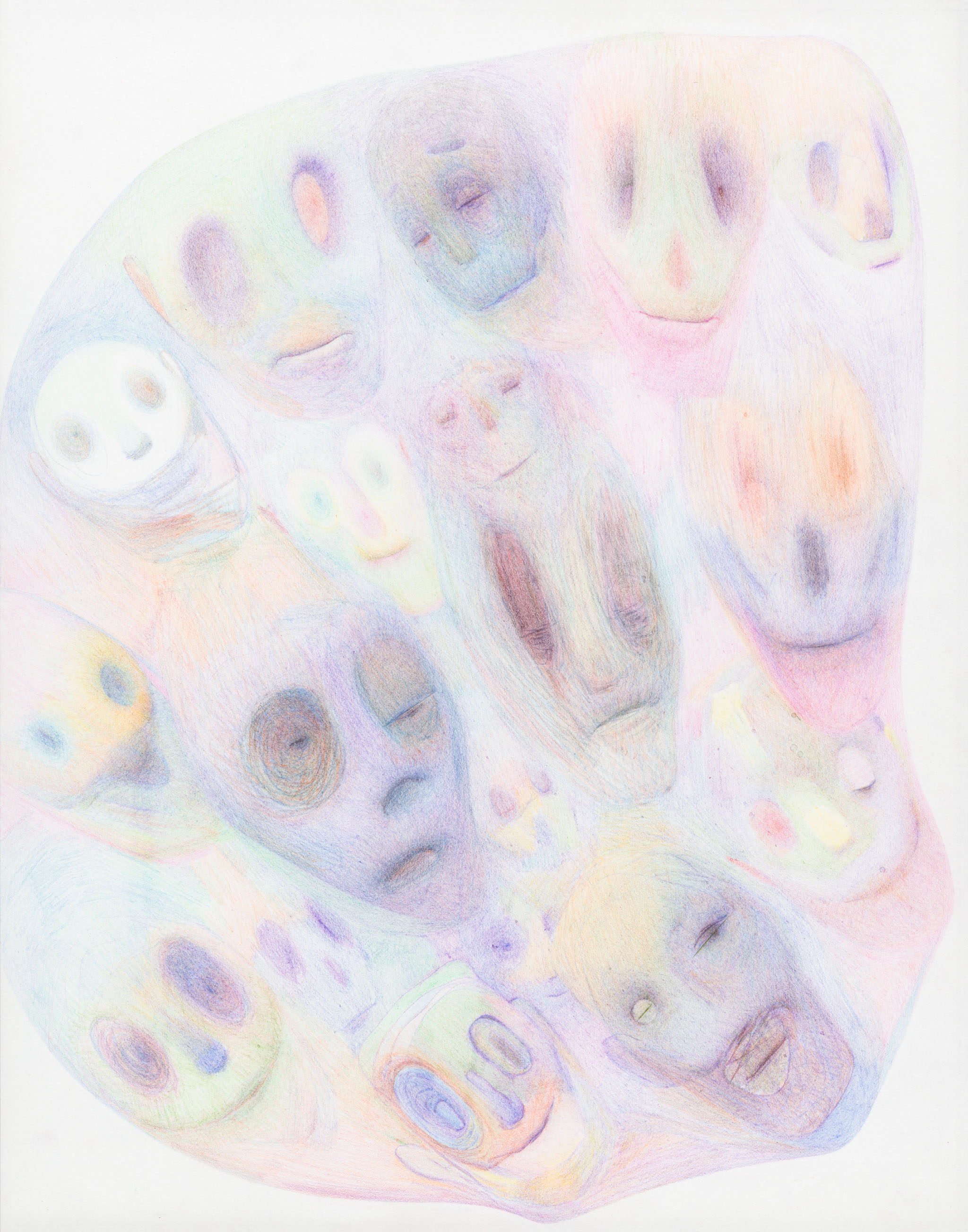Blob 14x11 colored pencil on paper 2016