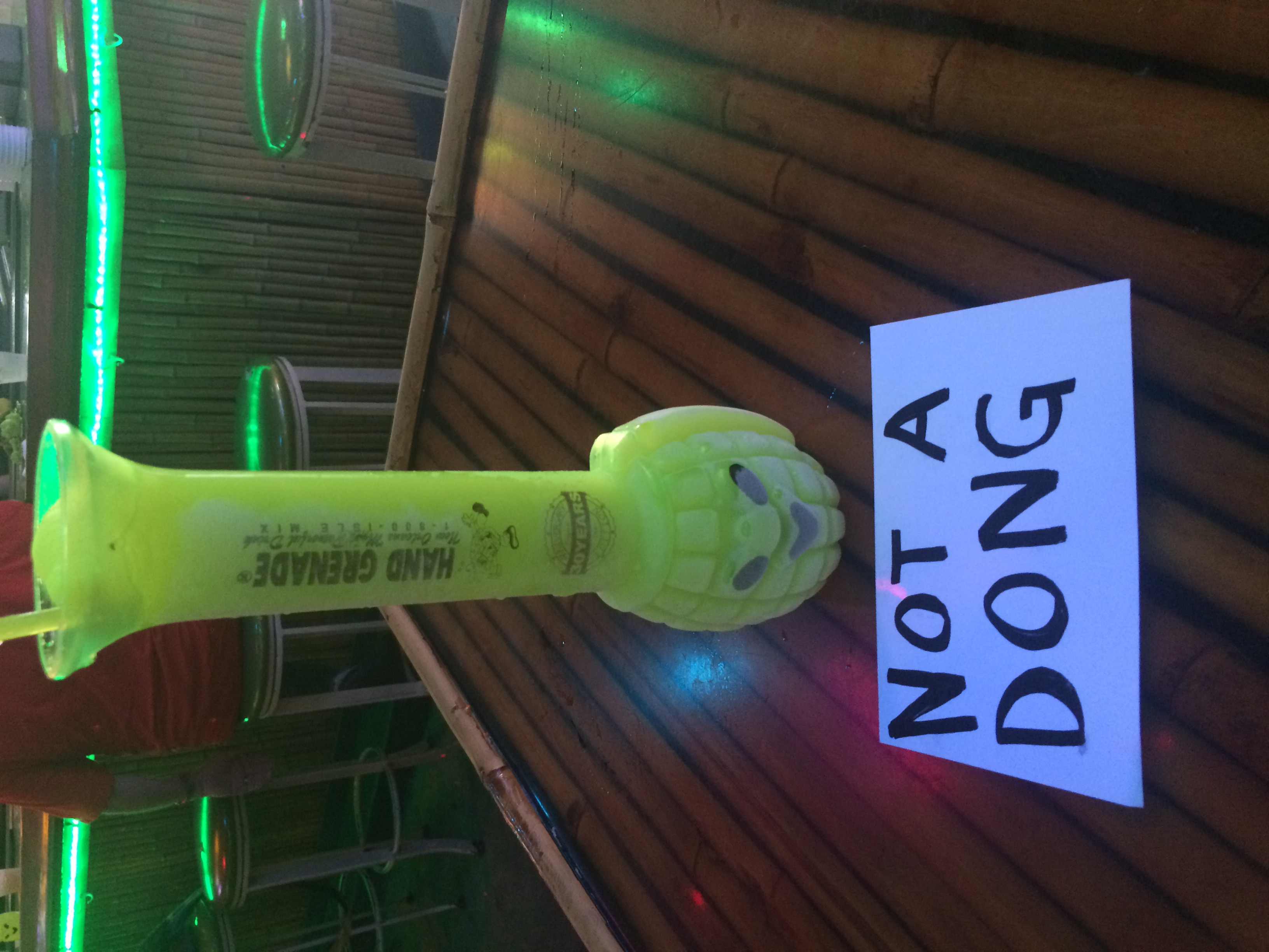 I left this card after finishing this drink in a gay bar in New Orleans.