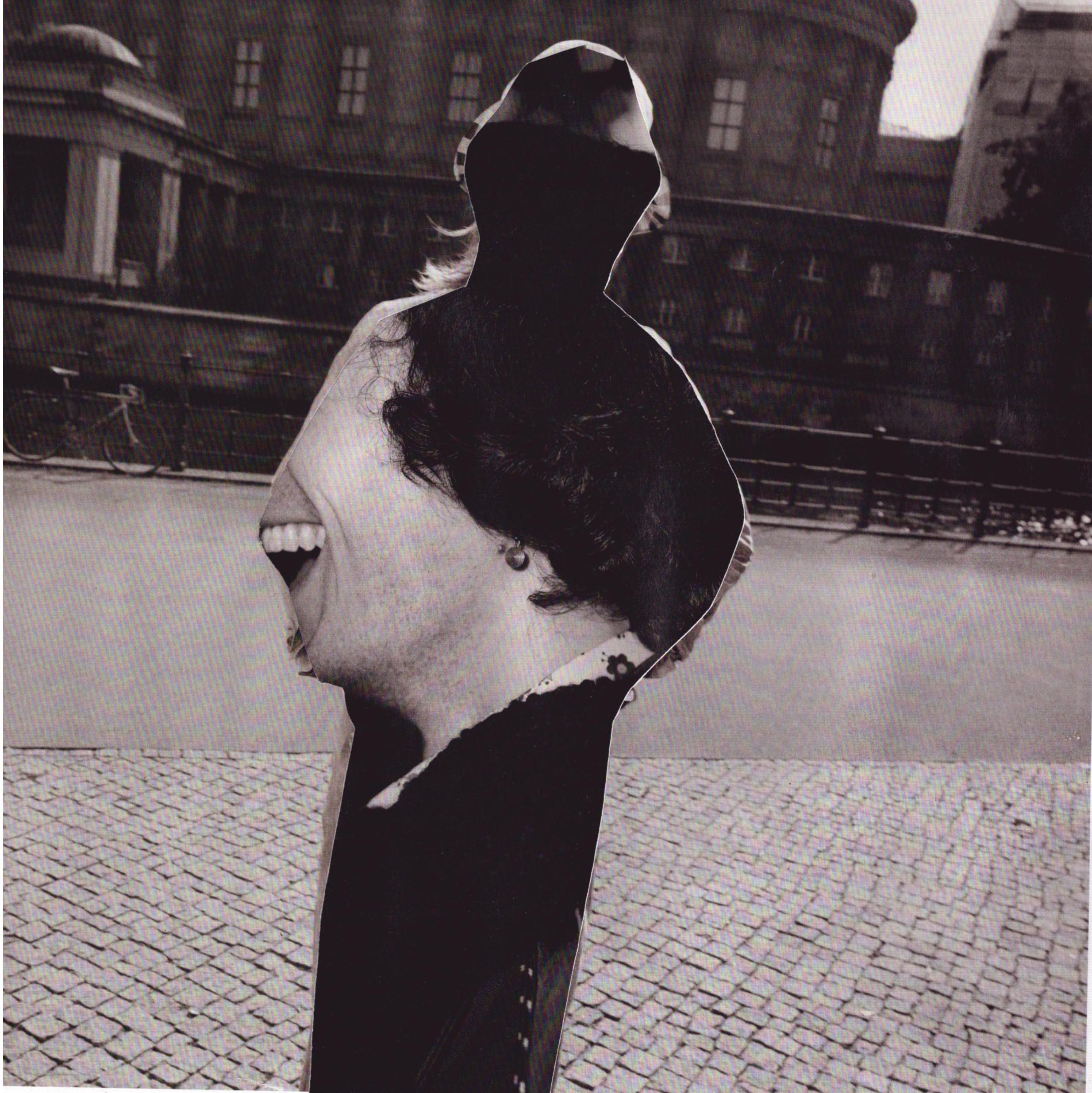 Laughing All the Way to the Riverbank, 2024, photomontage, 21 x 21 cm