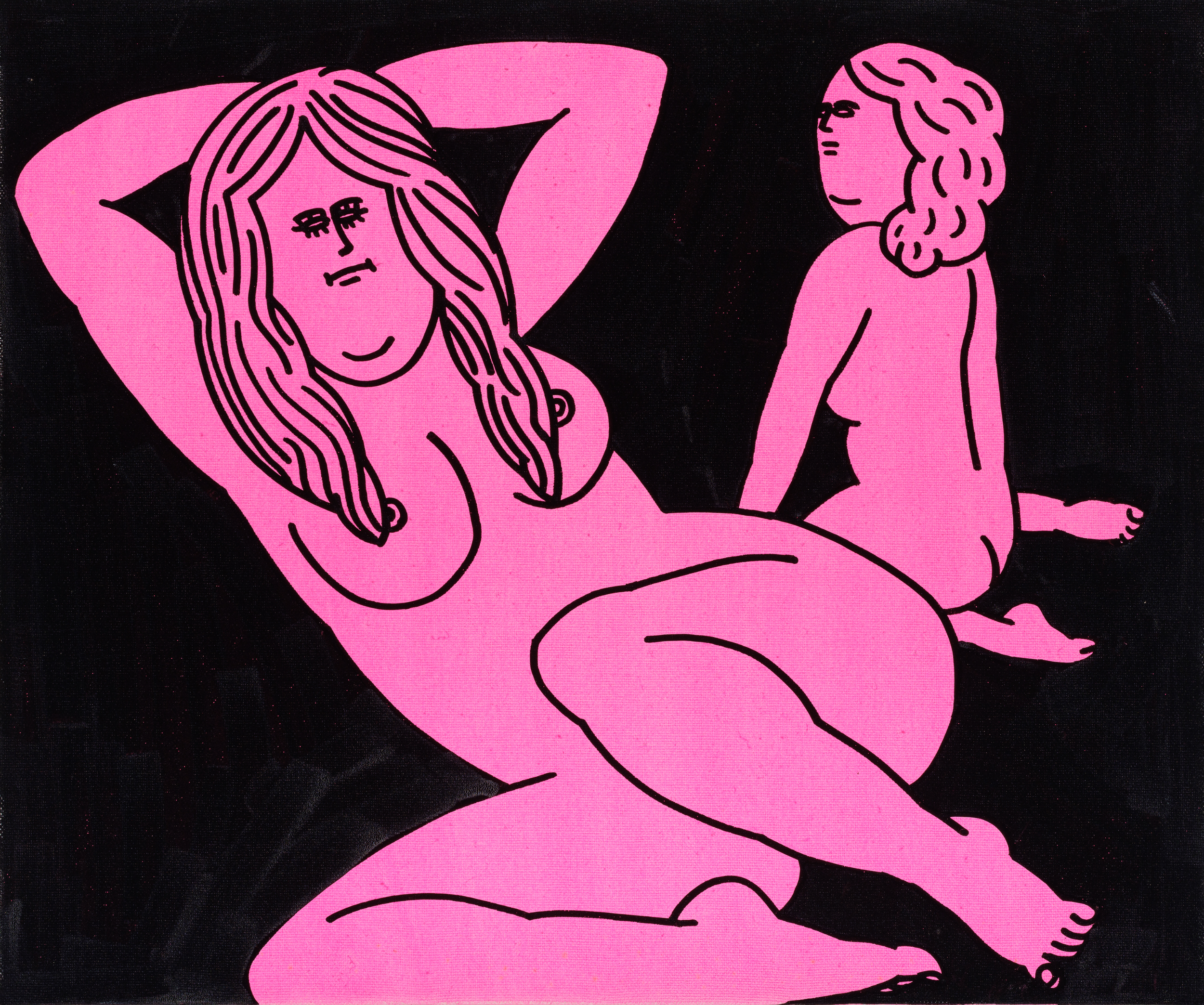 제목 미상, 2004년 경, 캔버스에 아크릴, 38 x 45.5cmNo Title, ca. 2004, acrylic on canvas, 38 x 45.5cm