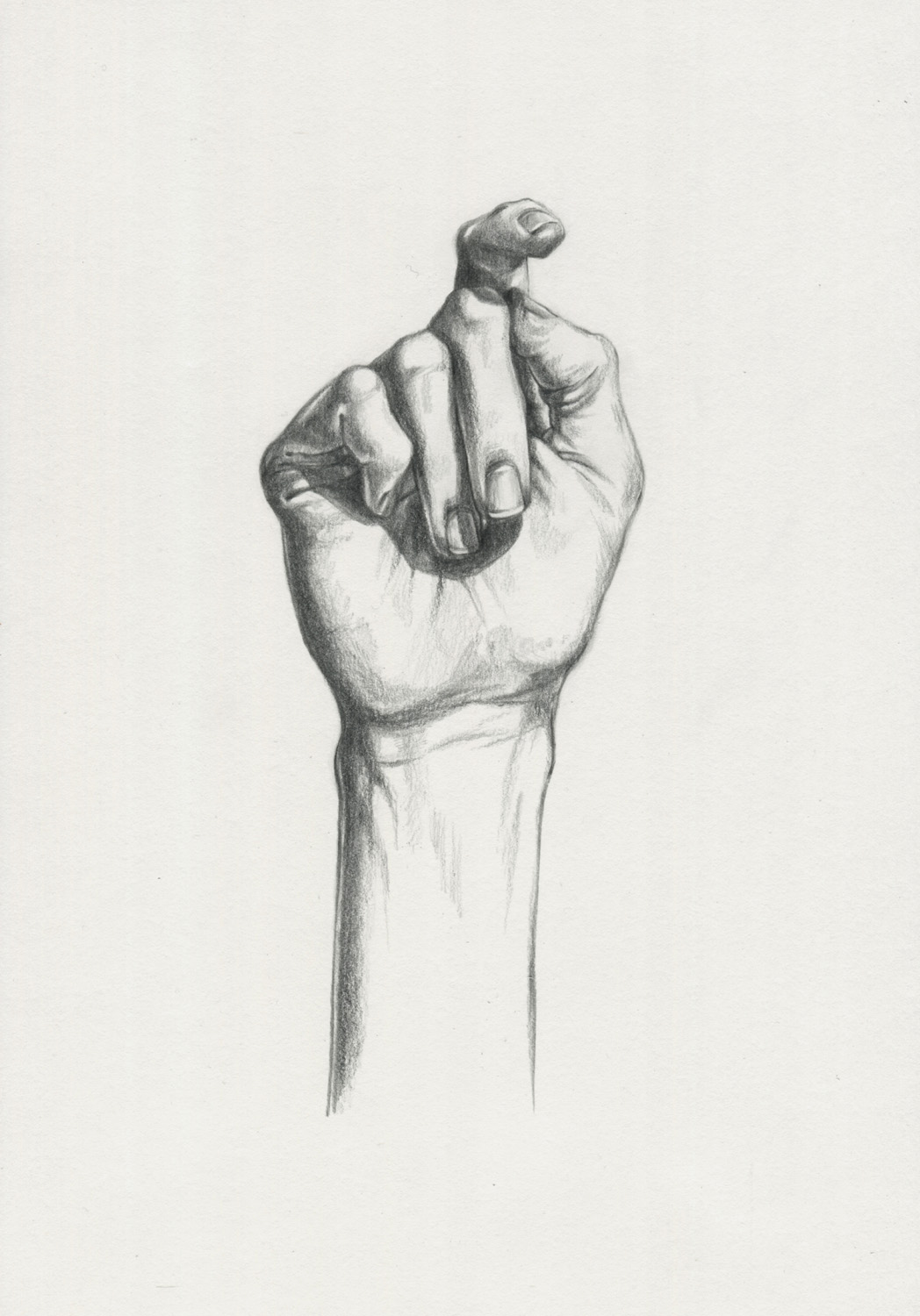 Hand 1, Graphite on Paper, 297 x 210mm, 2020