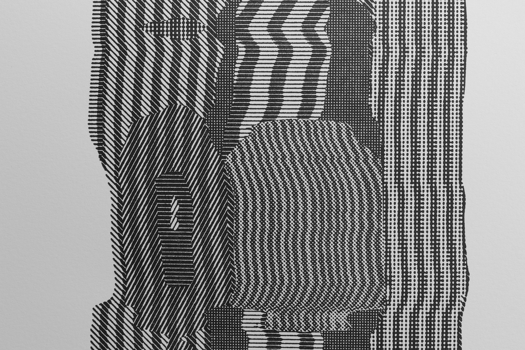 (Detail) - Cologne, 2020, polymer plate letterpress, 18 x 14 inches, (edition of 15)
