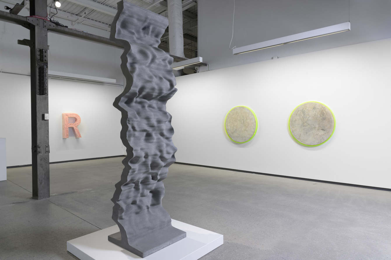 The Flow Between Hard Places, 2019 Ductal concrete, 96″ x 48″ x 24″