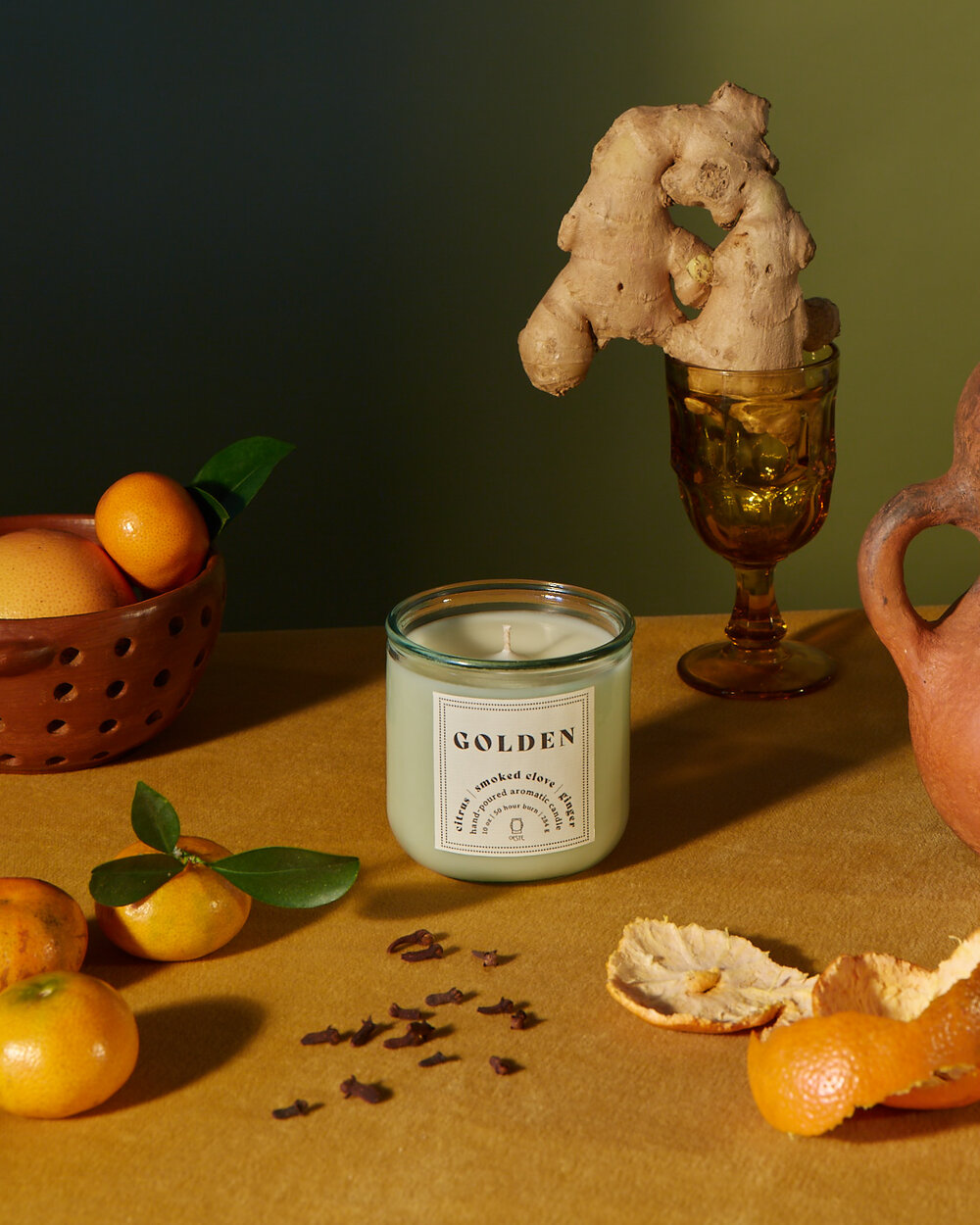 Glass jar candle by Oeste
