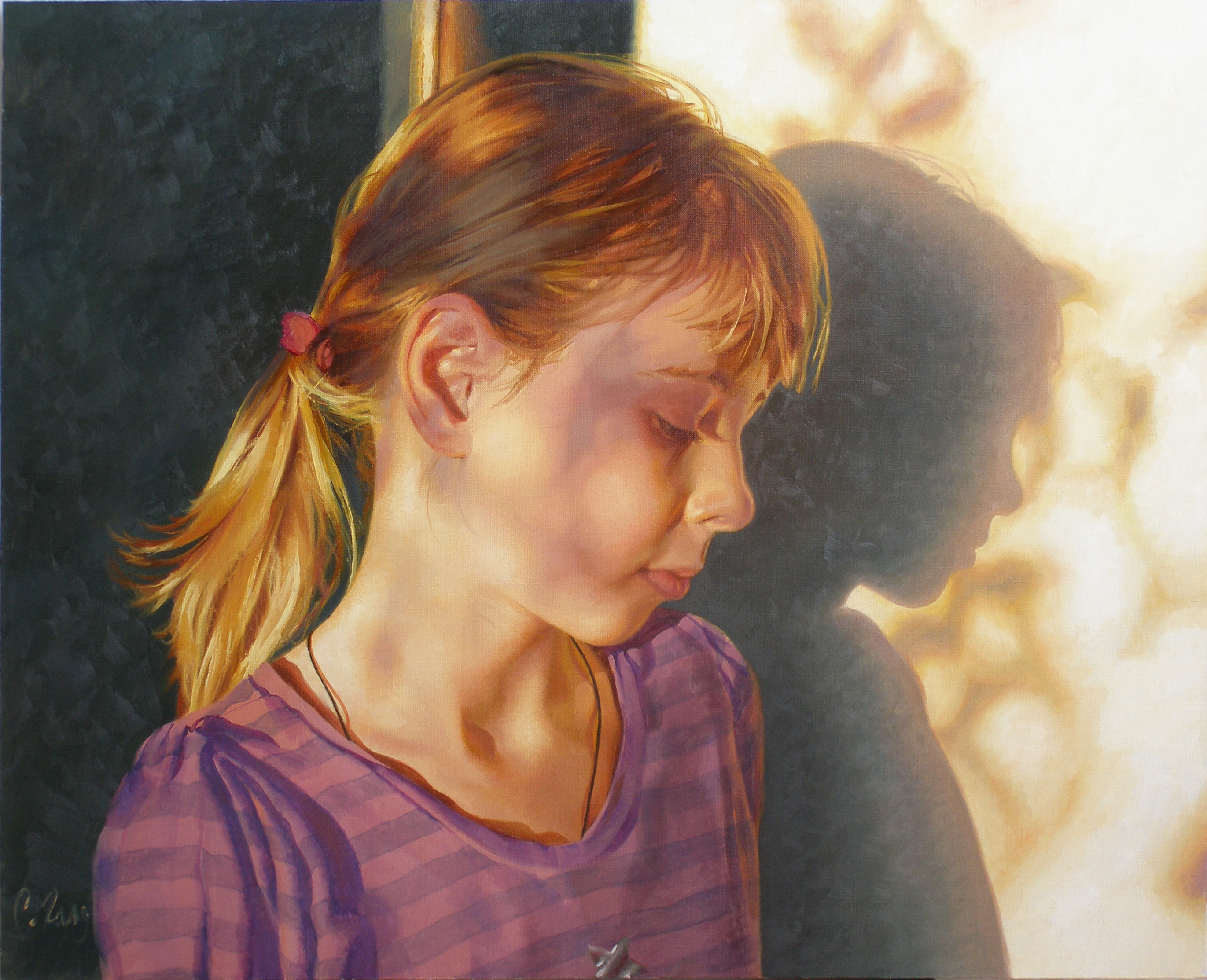 "In the sunset light", 2013, oil on canvas, 80 x 100 cm