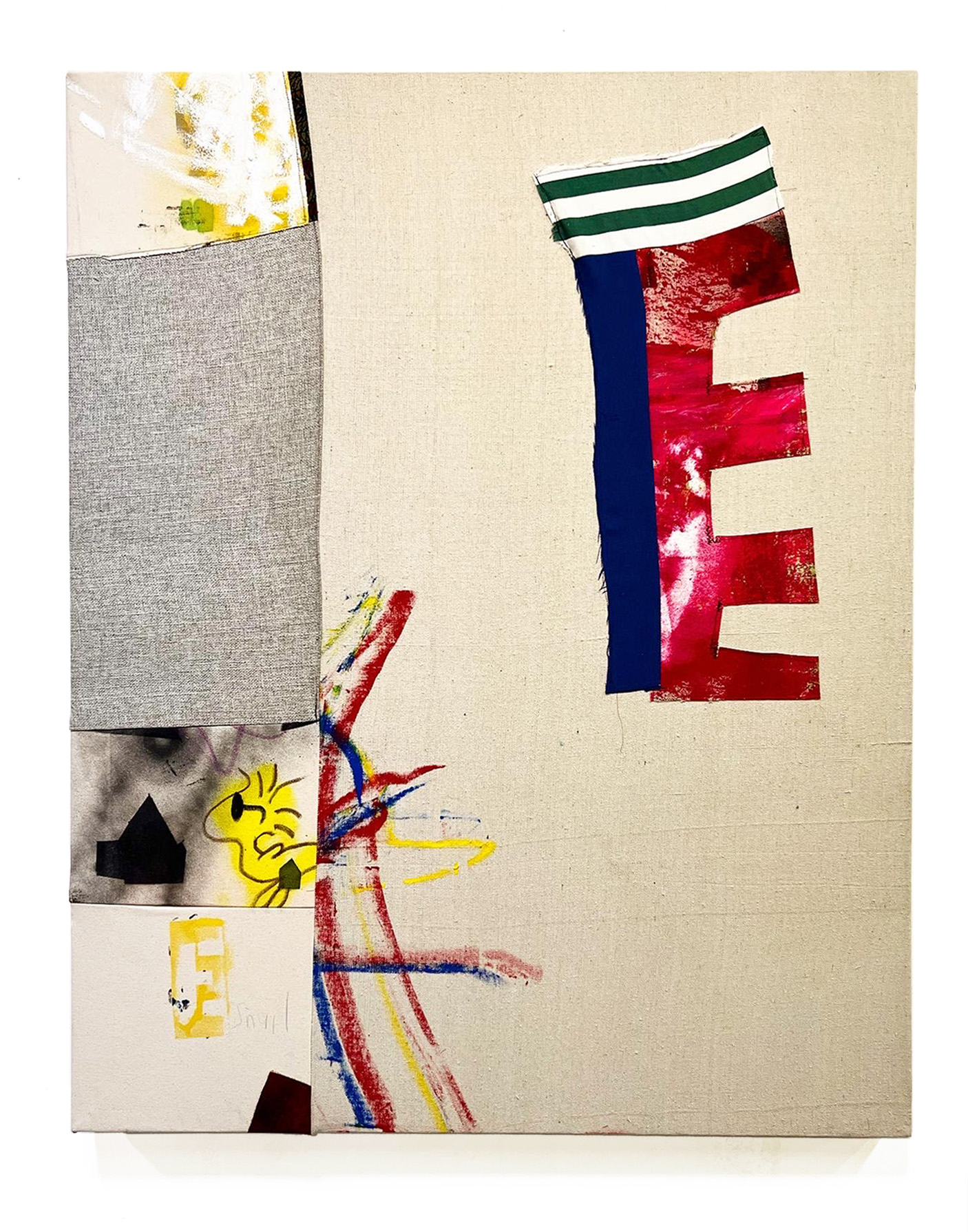 Woodstock Hellscape, mixed media, 36" x 44", 2022, $2,800.00