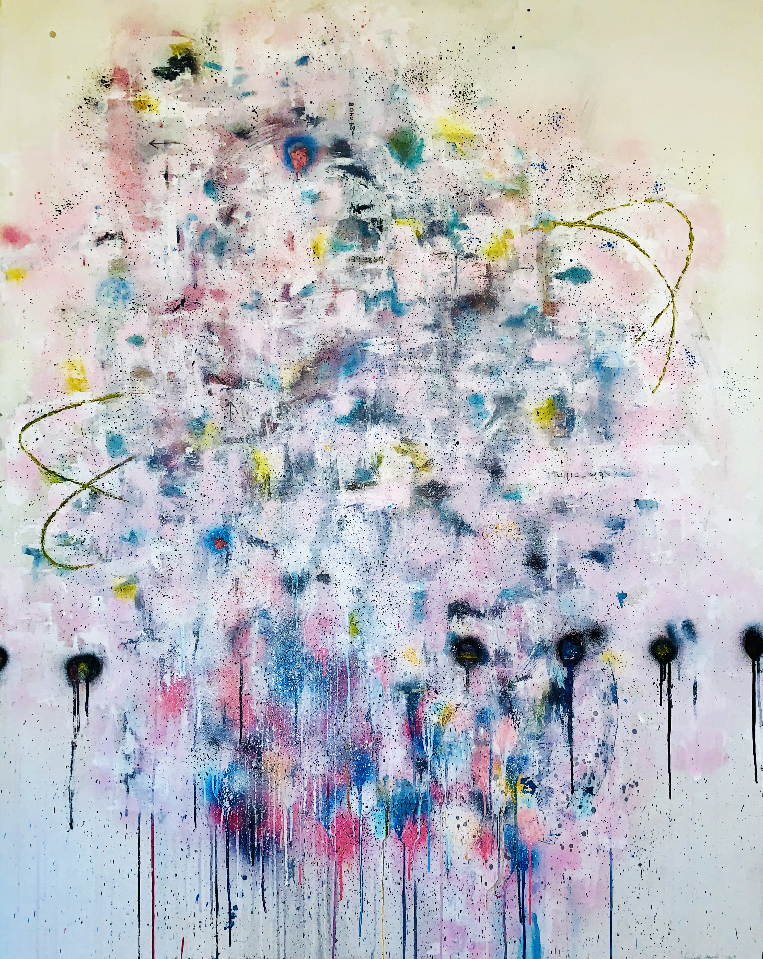 and the lake?Mixed Media on Canvas 174cm x 150cm︎