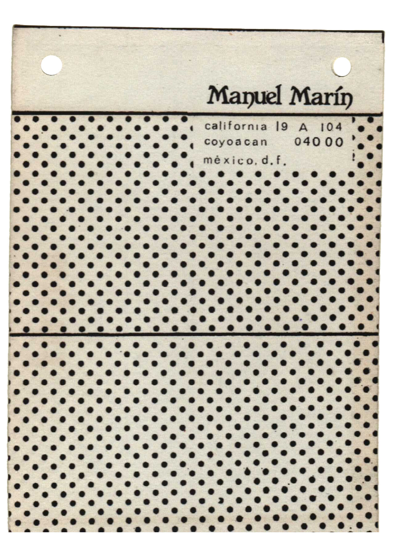 Aquí 71, Aaron, Postales