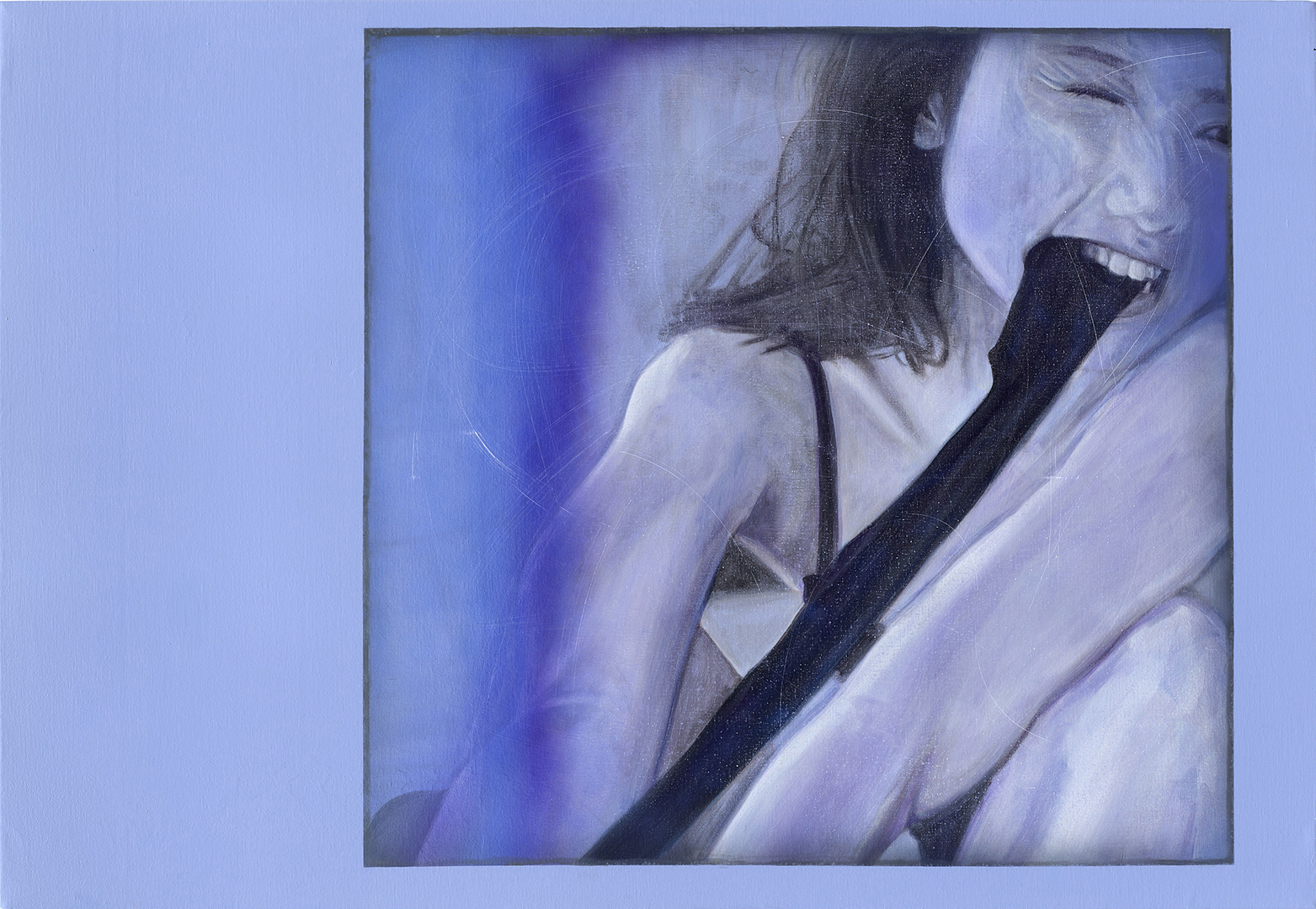 Daniel Wheedong Kim, 美智代 - 상 Michiyo, 2024, Acrylic and Oil on Canvas, 80.3 x 116.8cm