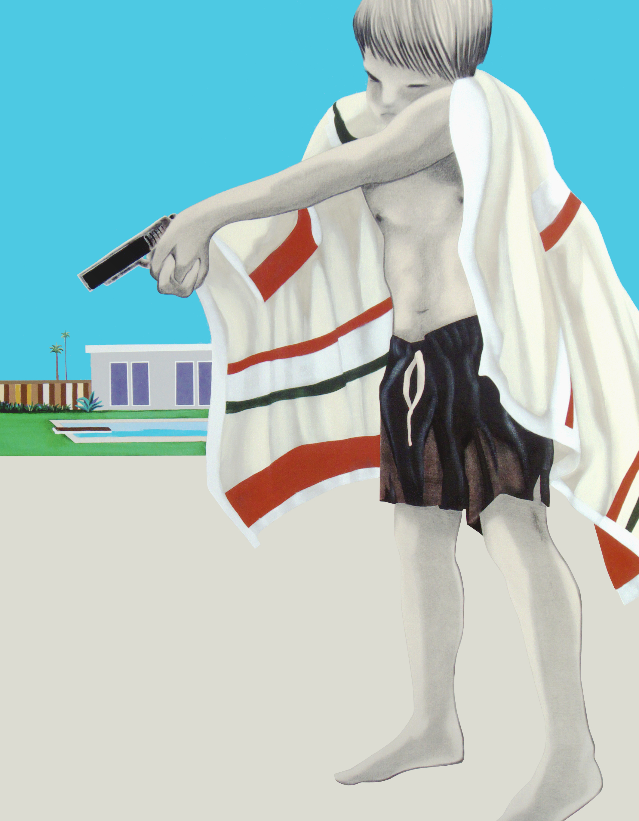 UNTITLED | Acrylic and pencil on unprimed canvas | 150 x 120 cm