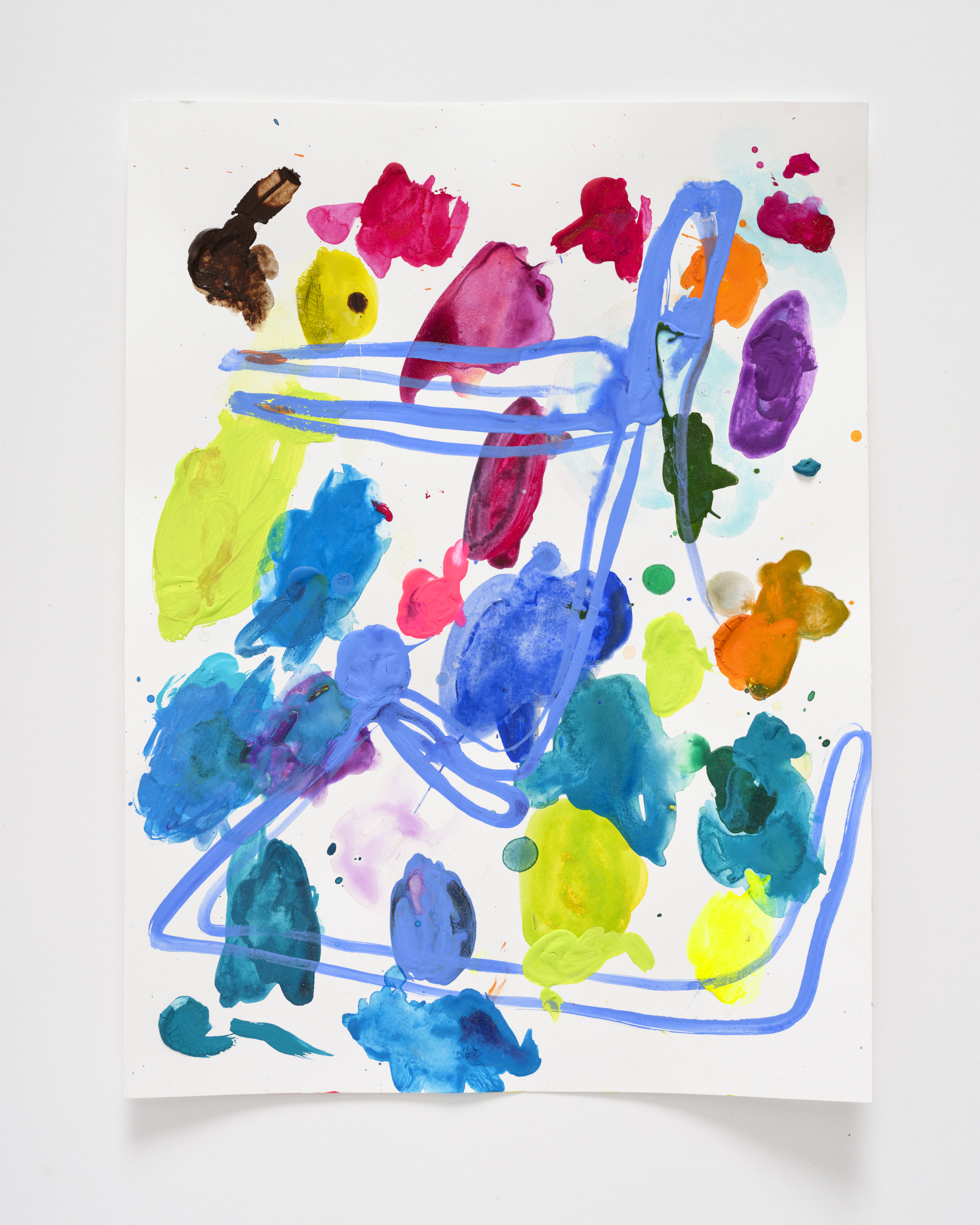 Seesaw, 14 x 11", Gouache on paper, 2024