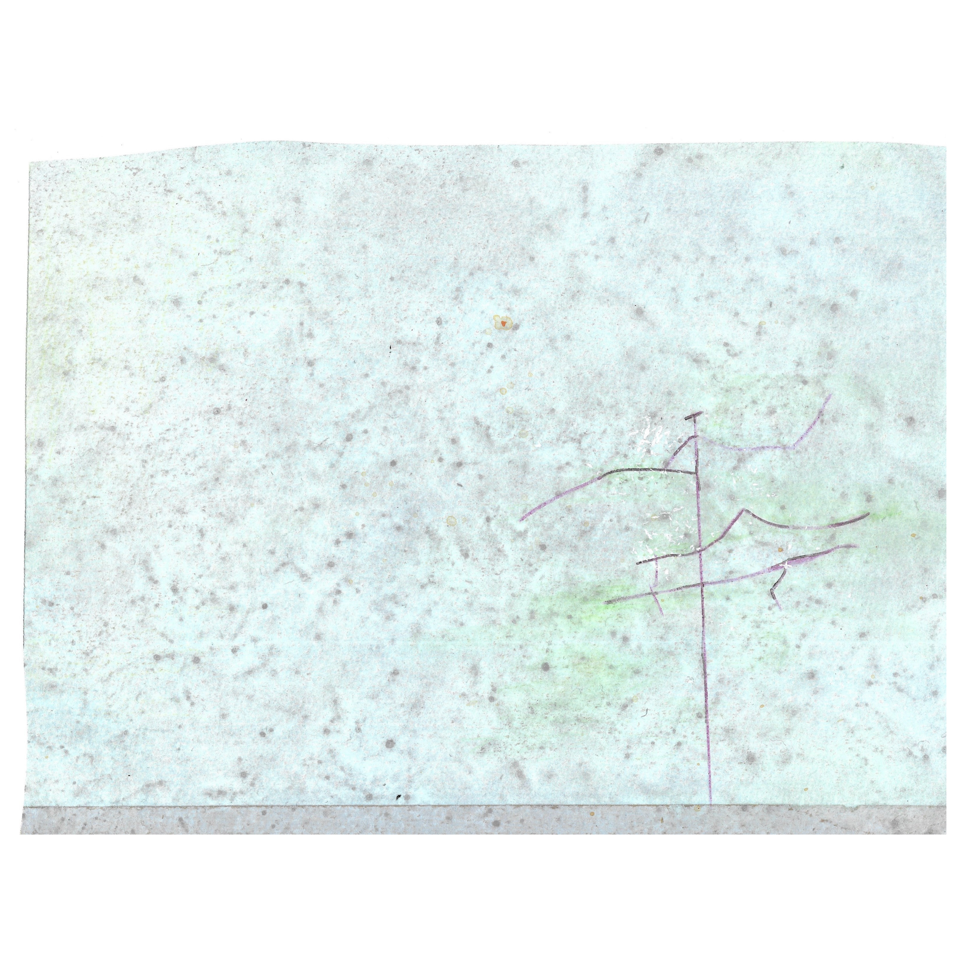 Field Notes, 2023. Acrylic on 300 gsm paper, 20 x 28cm