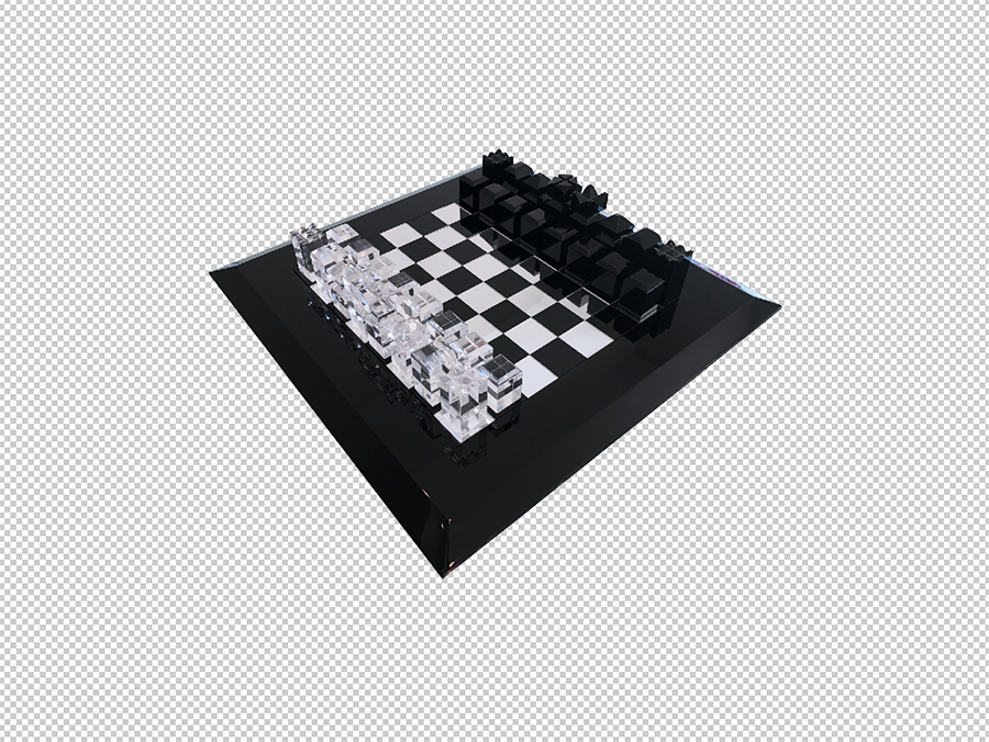 Lucite Chess Set - BY GISELLE GATSBY