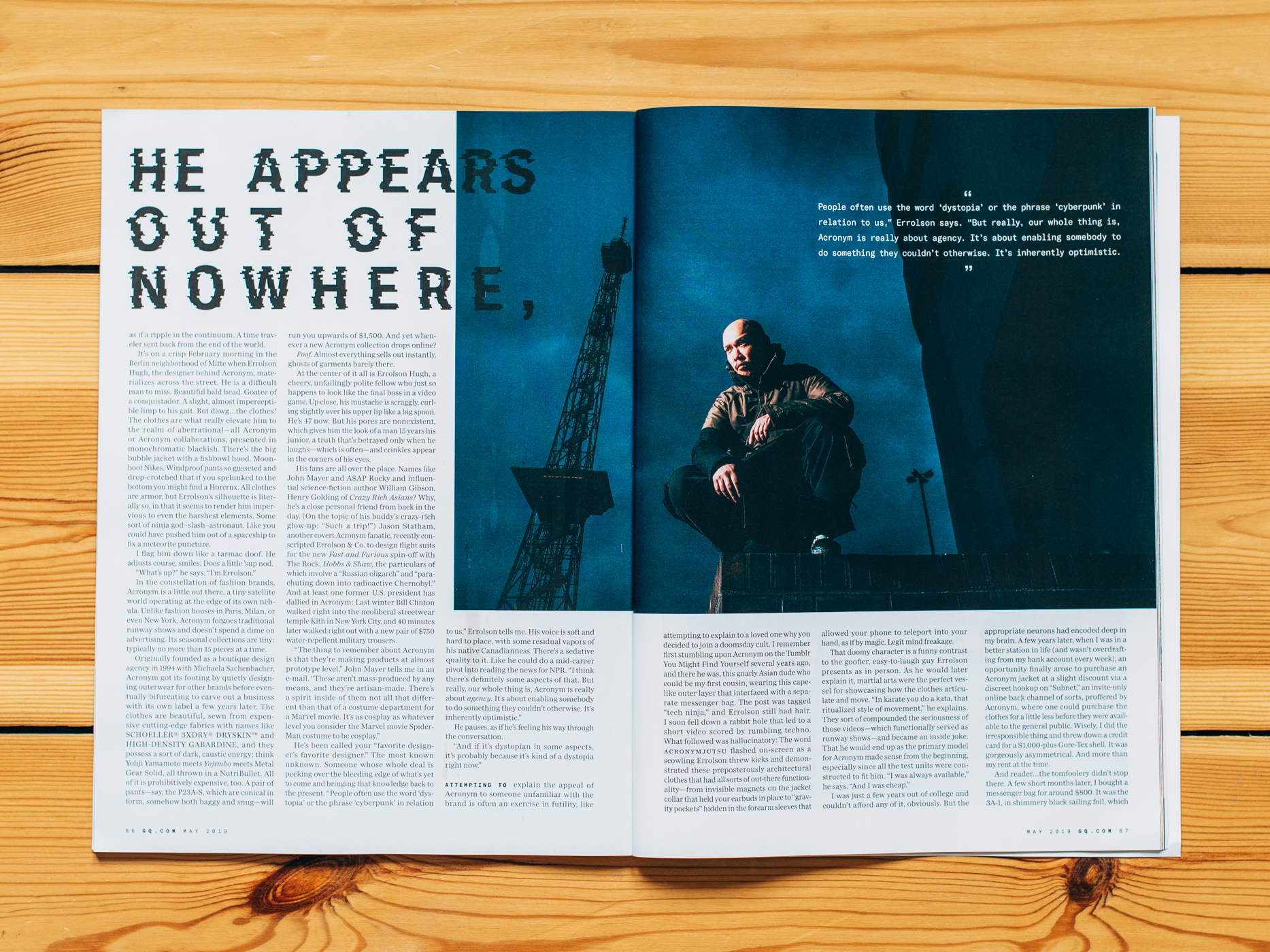 GQ (US) May Issue / Errolson Hugh, Acronym / April 2019