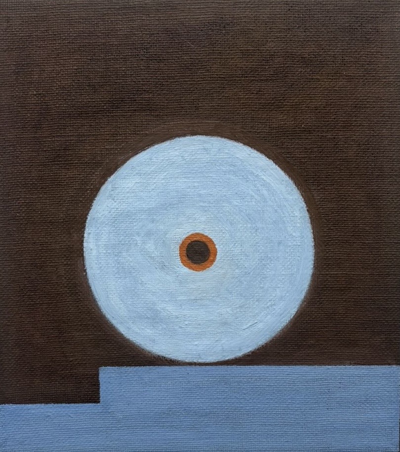 Homenaje AizenbergÓleo sobre yute negro31 x 37 cm2025(Disponible)CONSULTAR