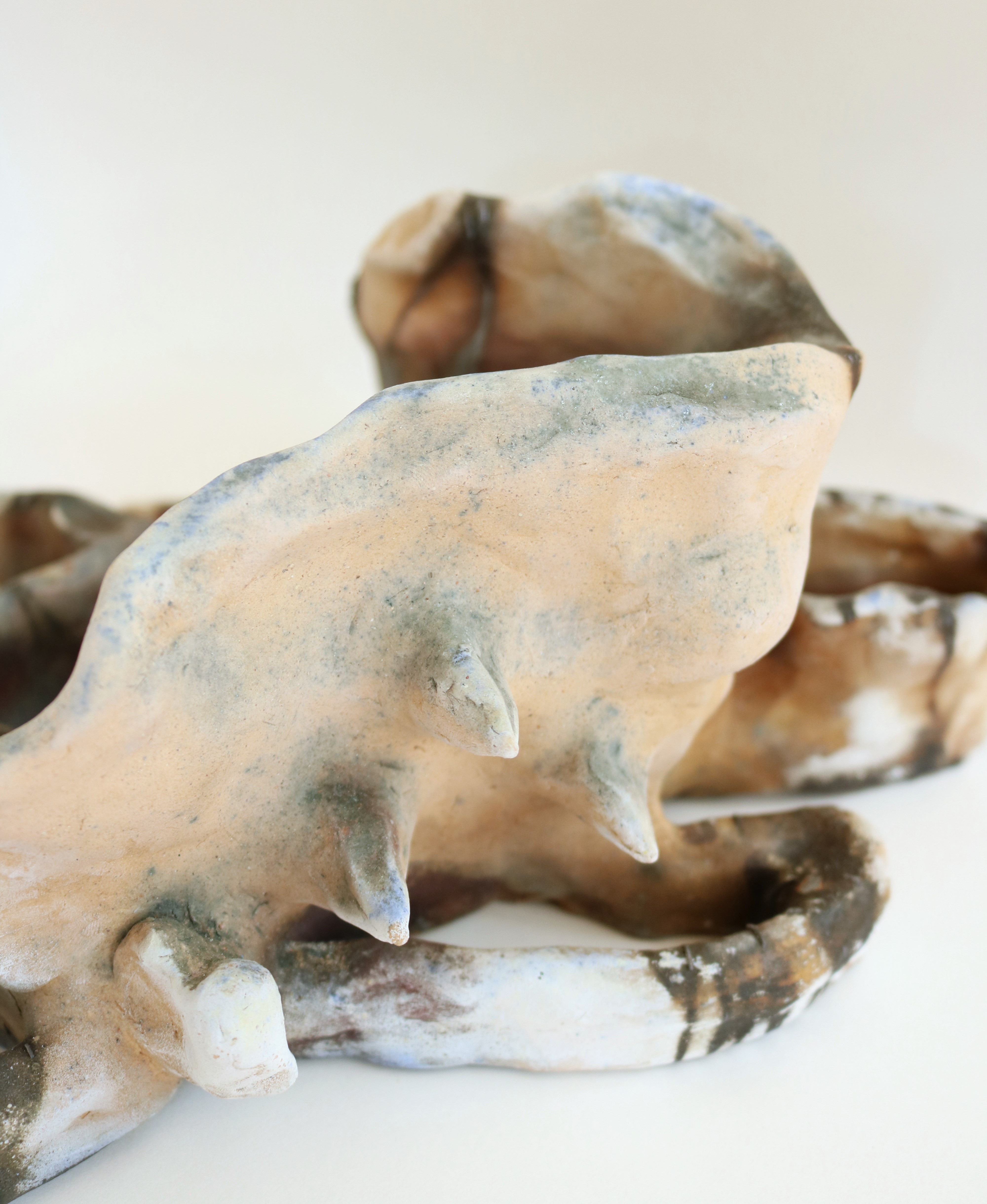 buried bones, saggar fire, 2022