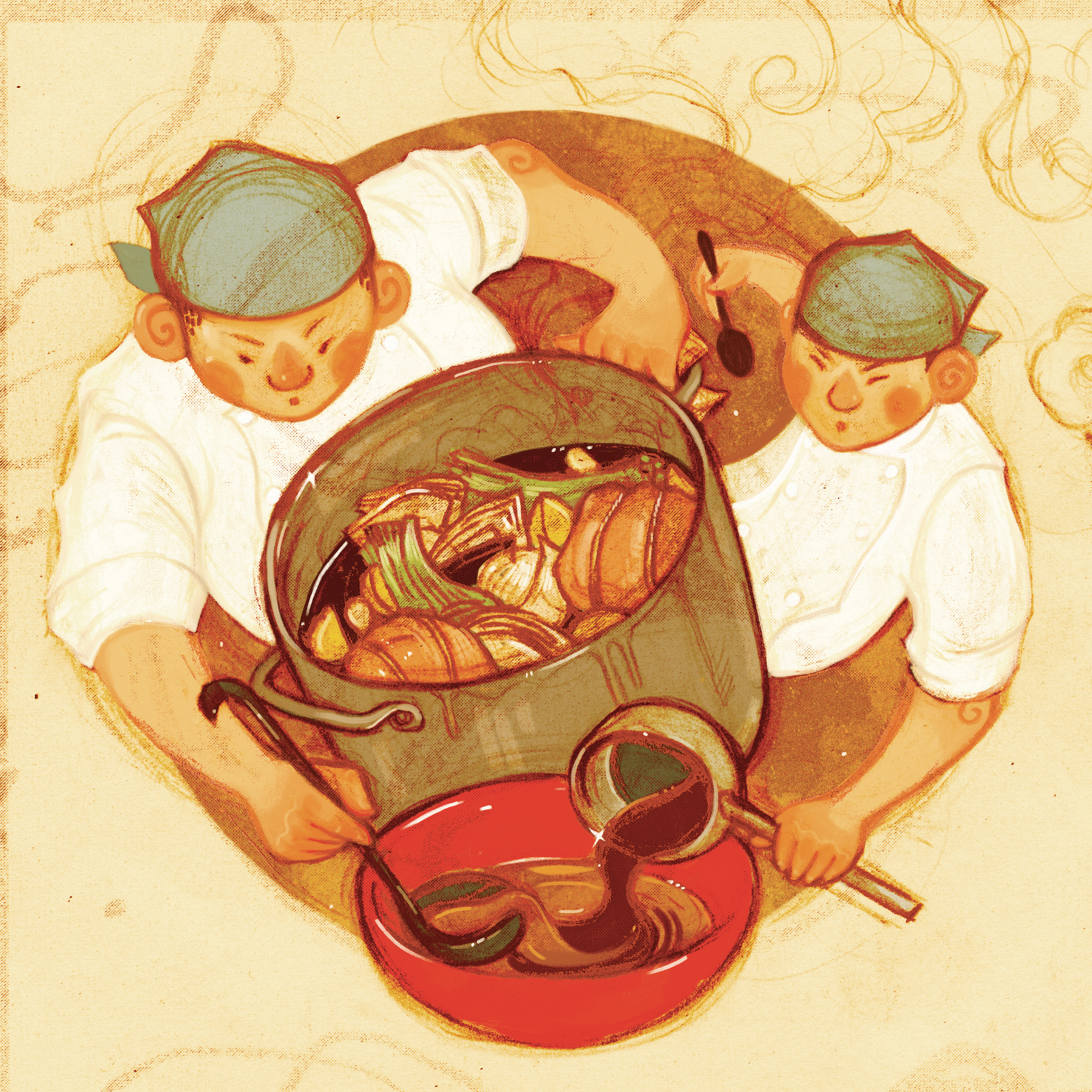 Иллюстрации про еду
