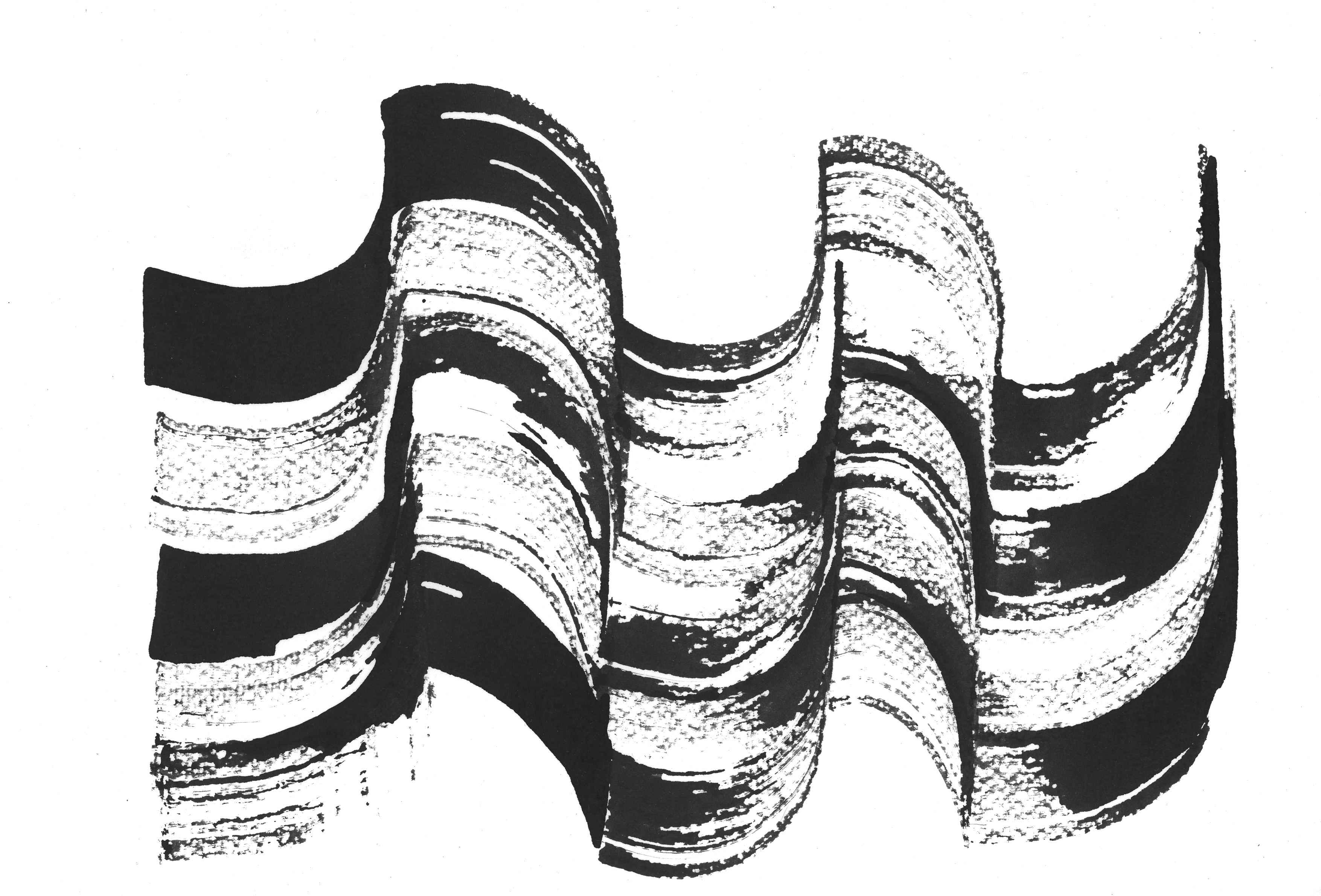 Wave  No 22, 12x9″