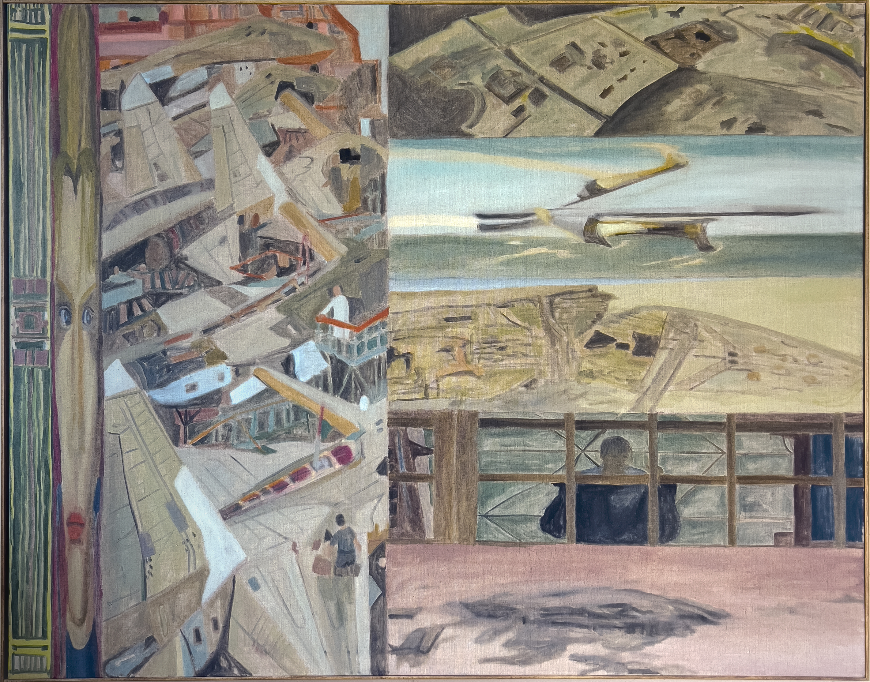 Missing Missile – 112 x 142 cm, oil on linen, pine frame, 2025