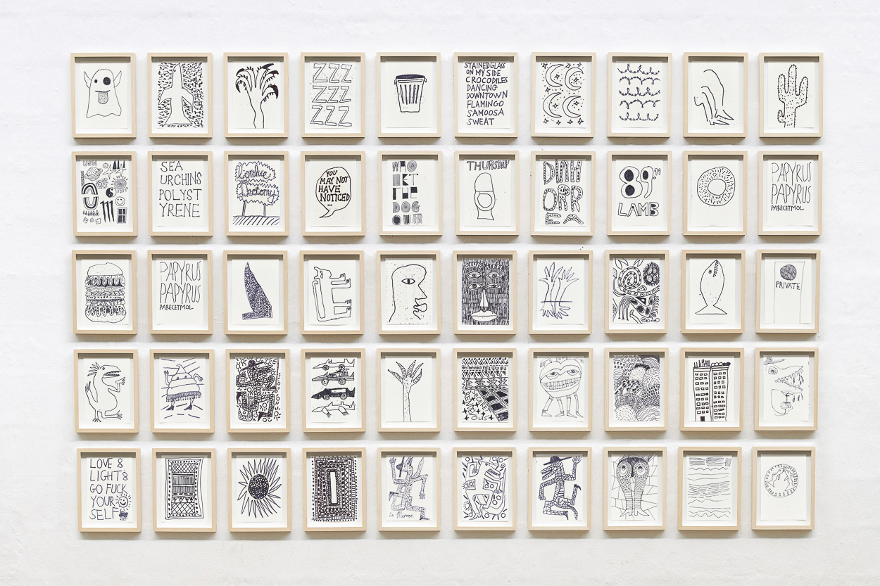 Ghost, 2020. marker on paper. each 26cm x 18cm