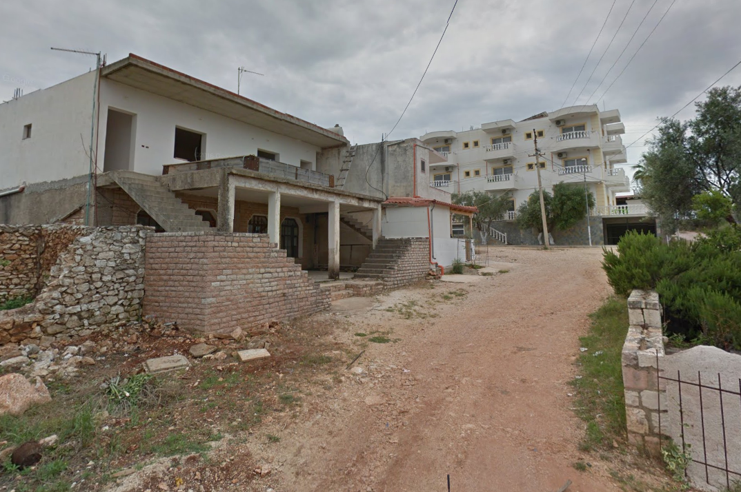 A street on THE LINE in the village of Vrinë, Vlorë County