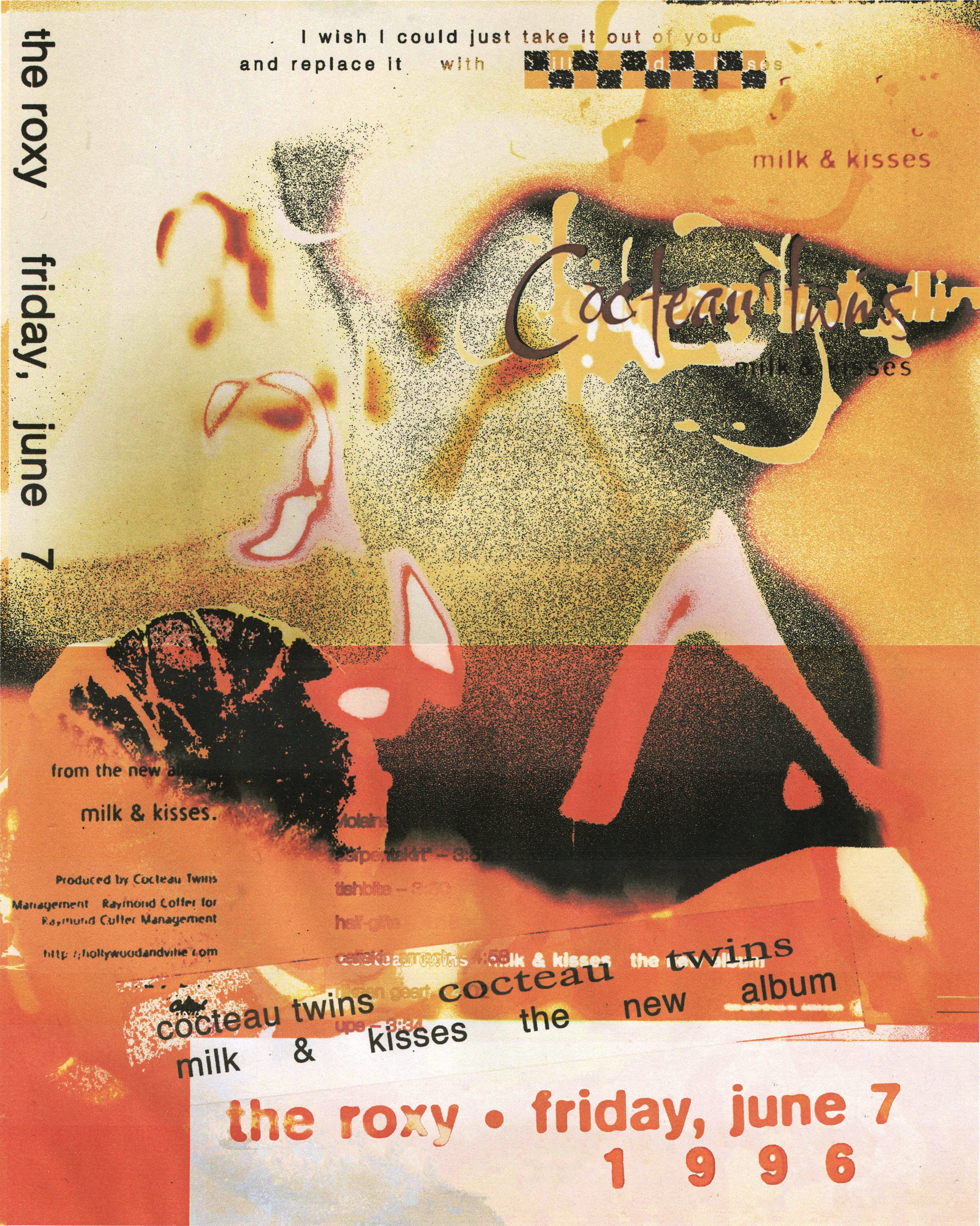 cocteau twins - milk & kisses show (poster concept)
