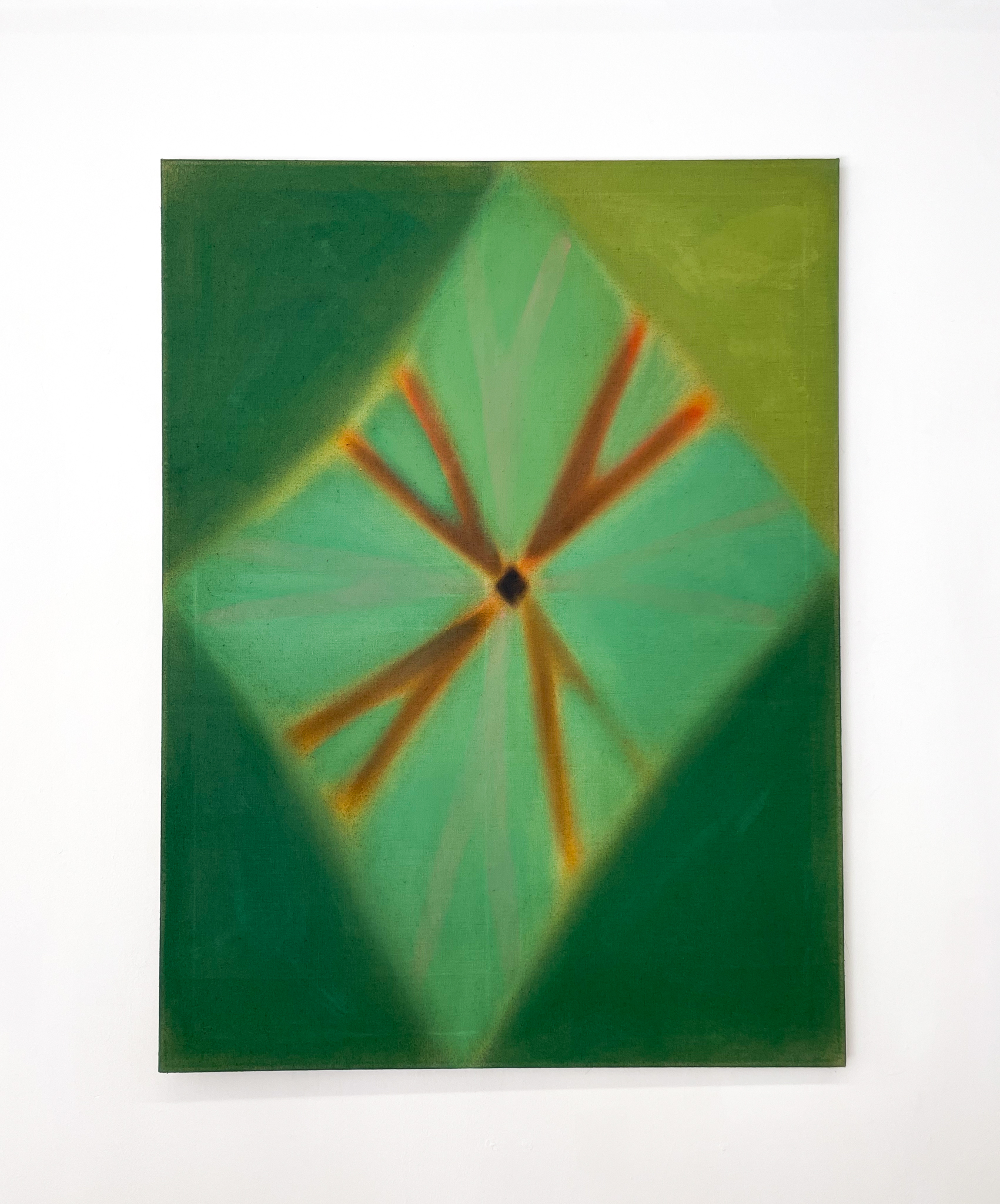 tall grass, hot earth (ode to Mexico City) 36x48, oil on linen