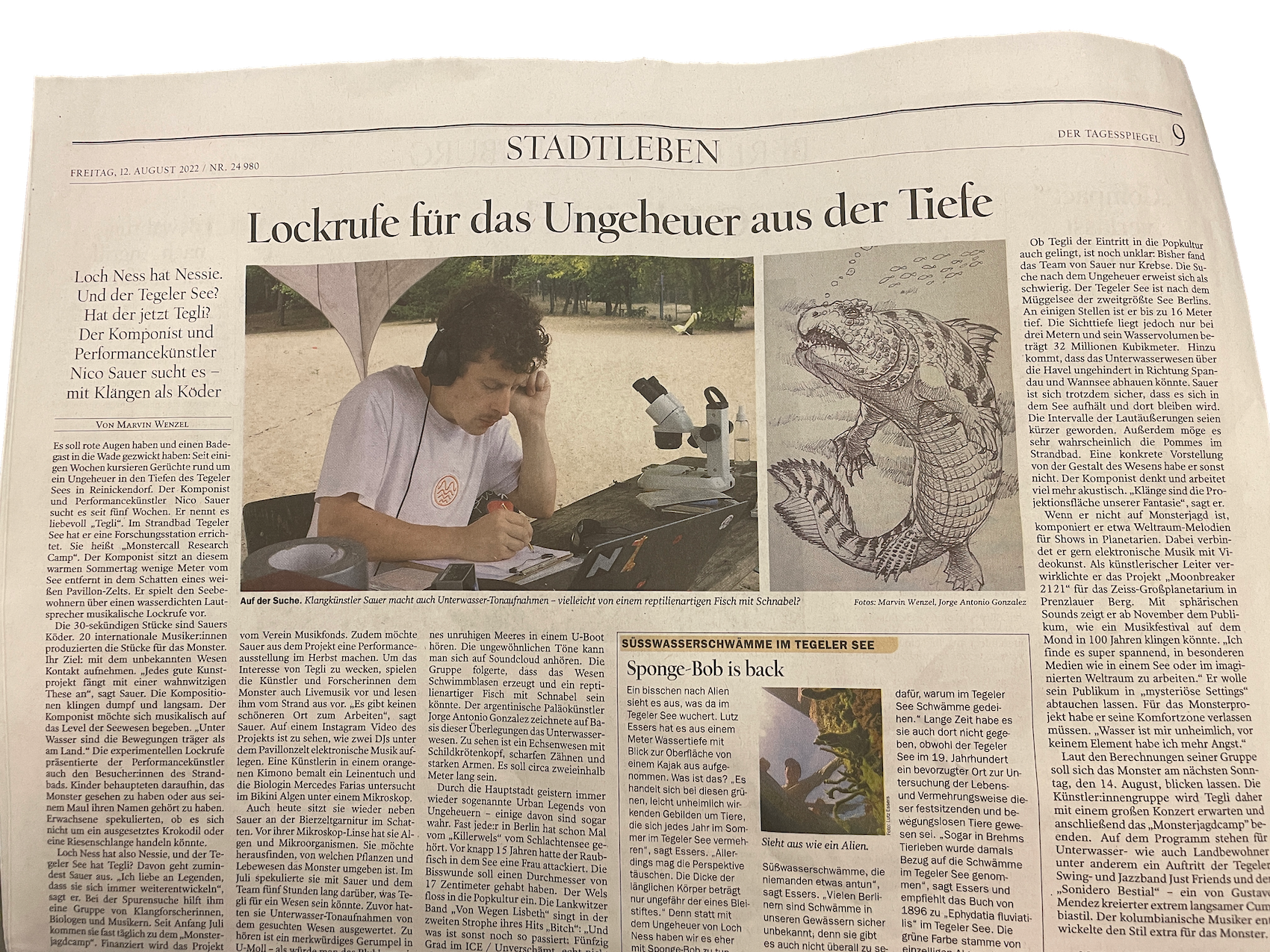 Nico Sauer Monstercall Tagesspiegel