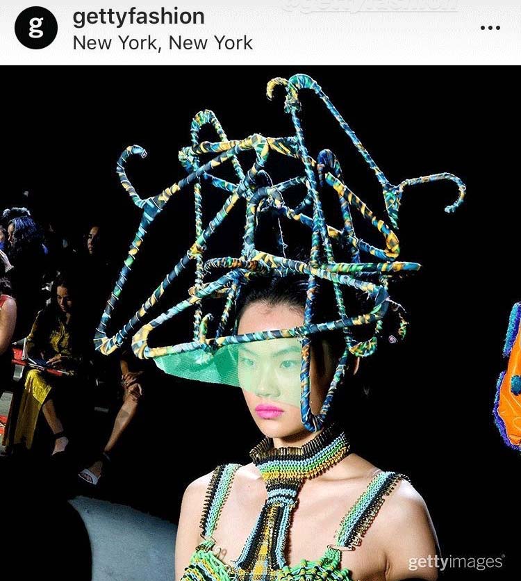 Babylonia hanger headpiece featured on Getty images