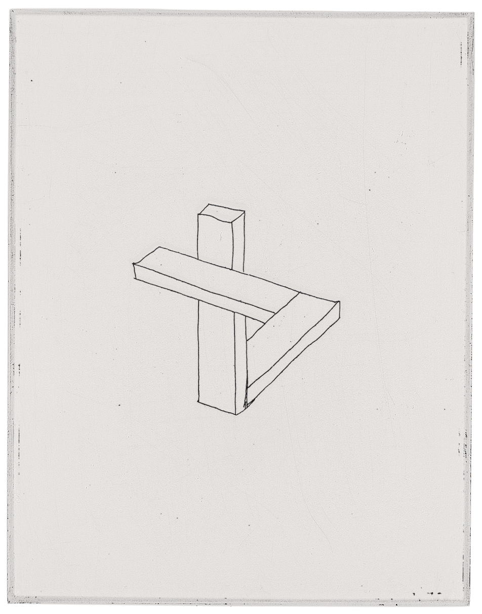 Proposal for Sculpture (2), 2003. Etching; 4 &times; 3 inches