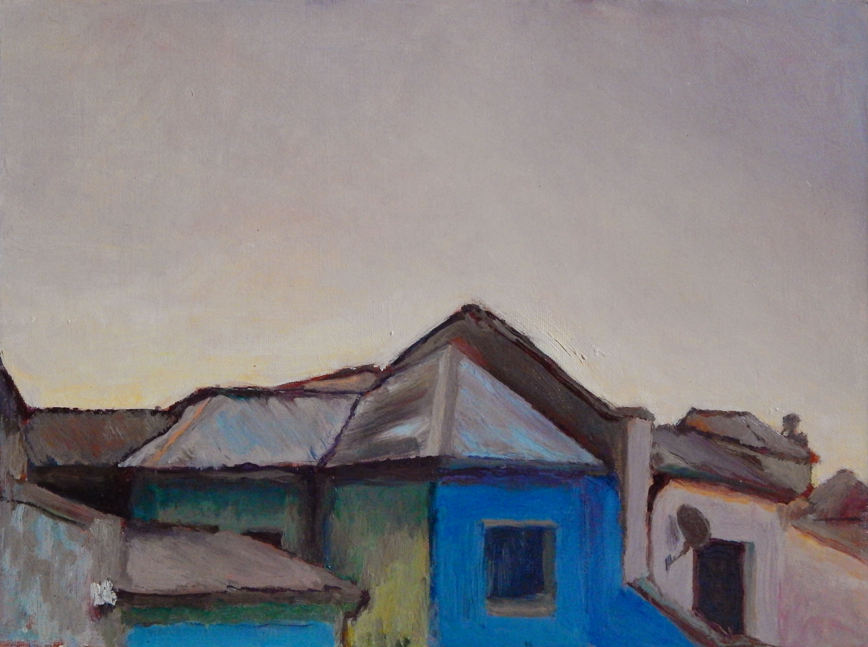 Techos - 30x40 cm - óleo sobre tabla