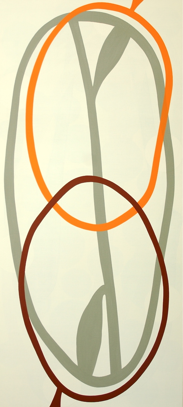 Untitled 2010, alkyd on canvas, 220 x 100 cm, private collection