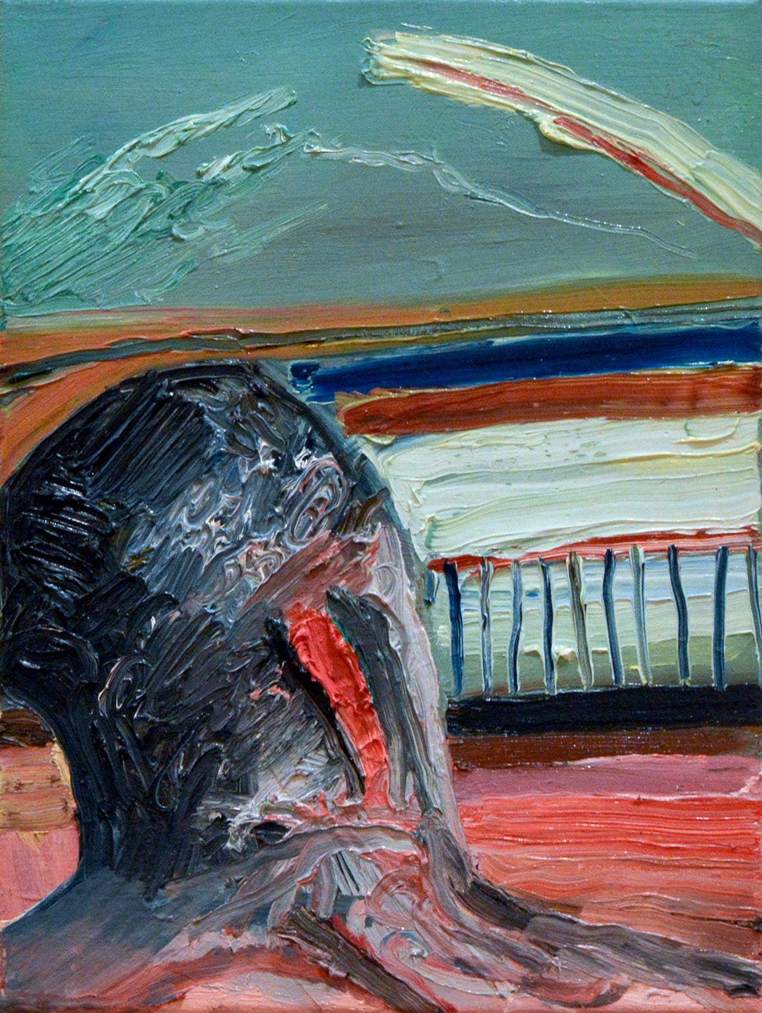 Please don't forget me, oil on canvas, 40 x 25cm, 2021