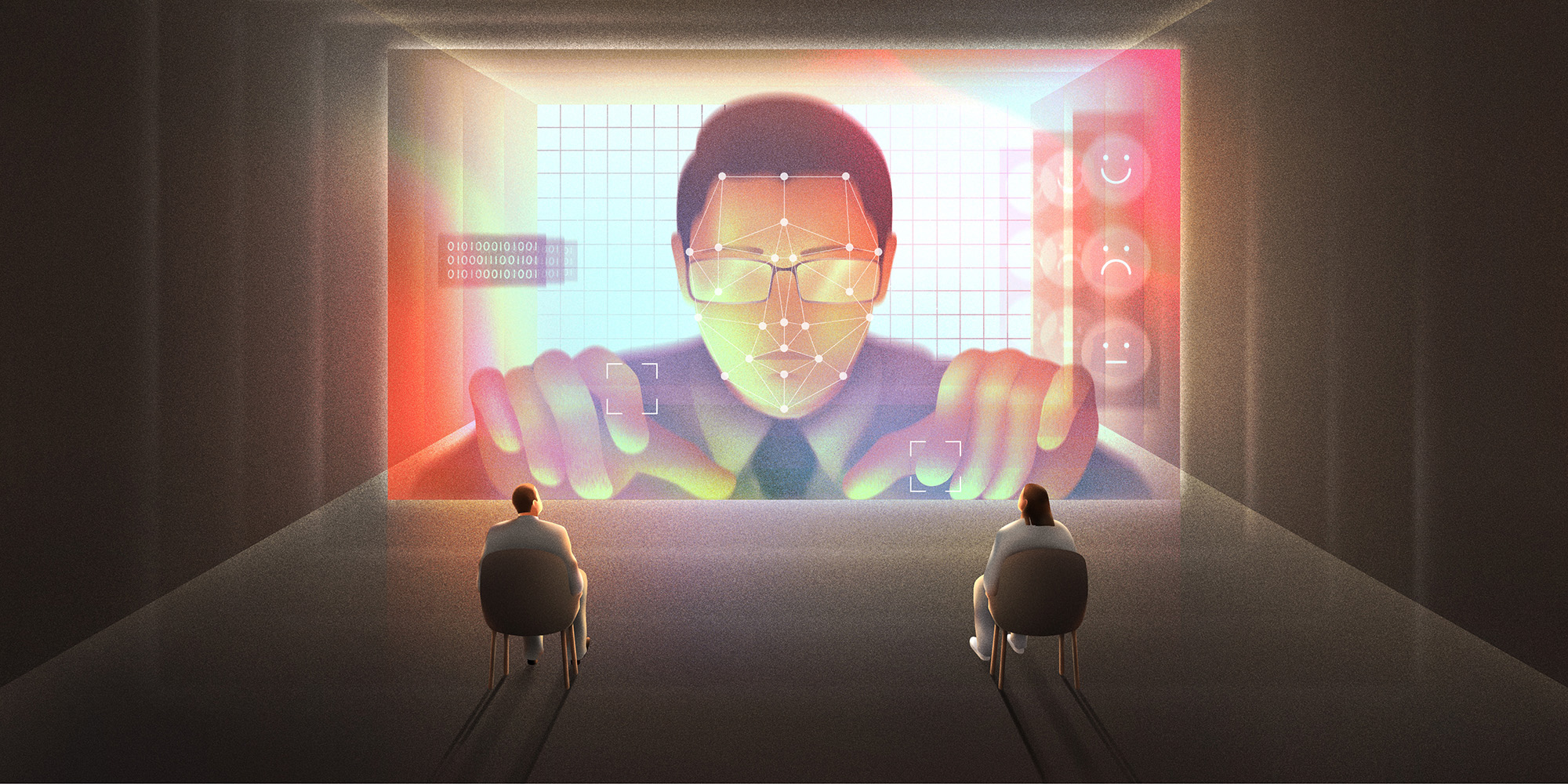 The creepy AI-driven surveillance that may be infiltrating your workplace - Illustration by Anna Kim