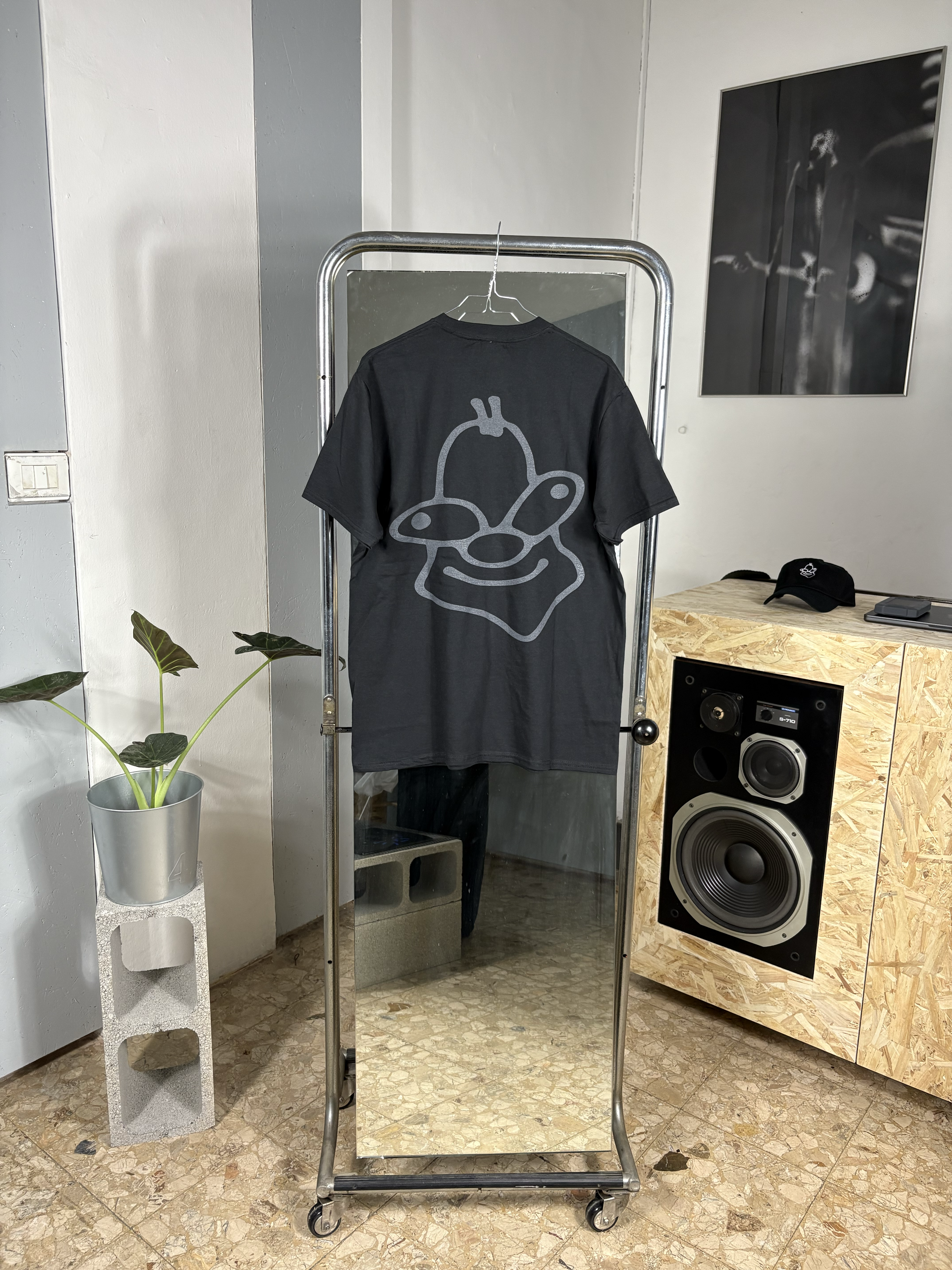 alt=''Italia90® Printed T-shirt - Black''