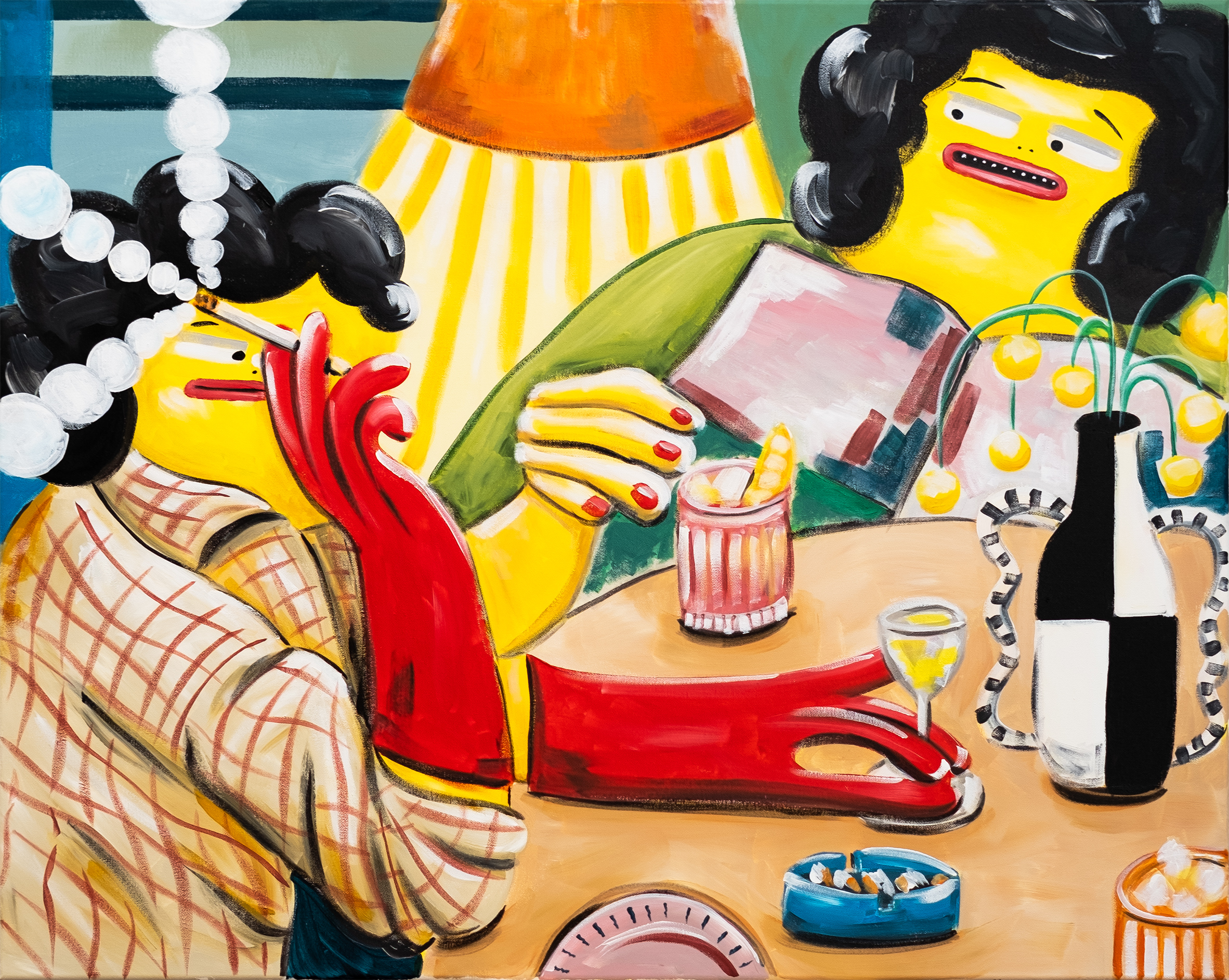 Chin Chin, 80x100, Acrylics, 2022