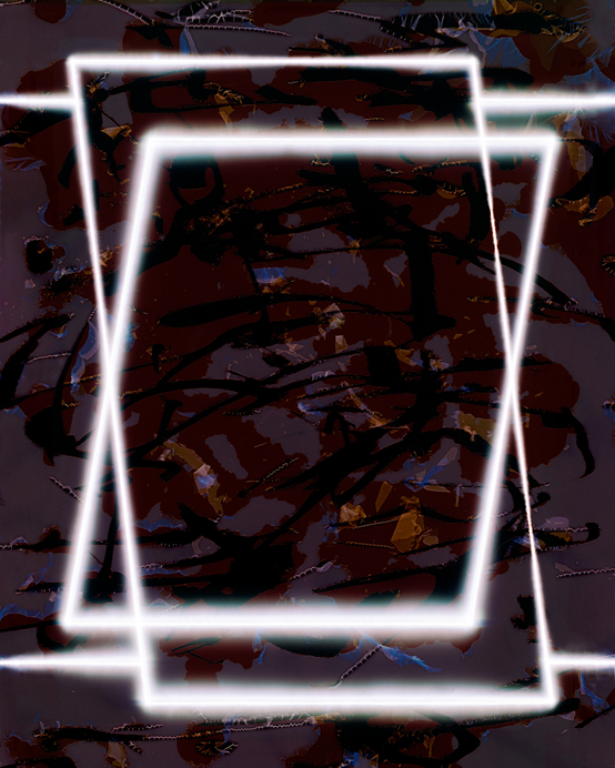 Void and Avoidance2016Light drawing and tampered negative, chromogenic print, 40 x 32 inches